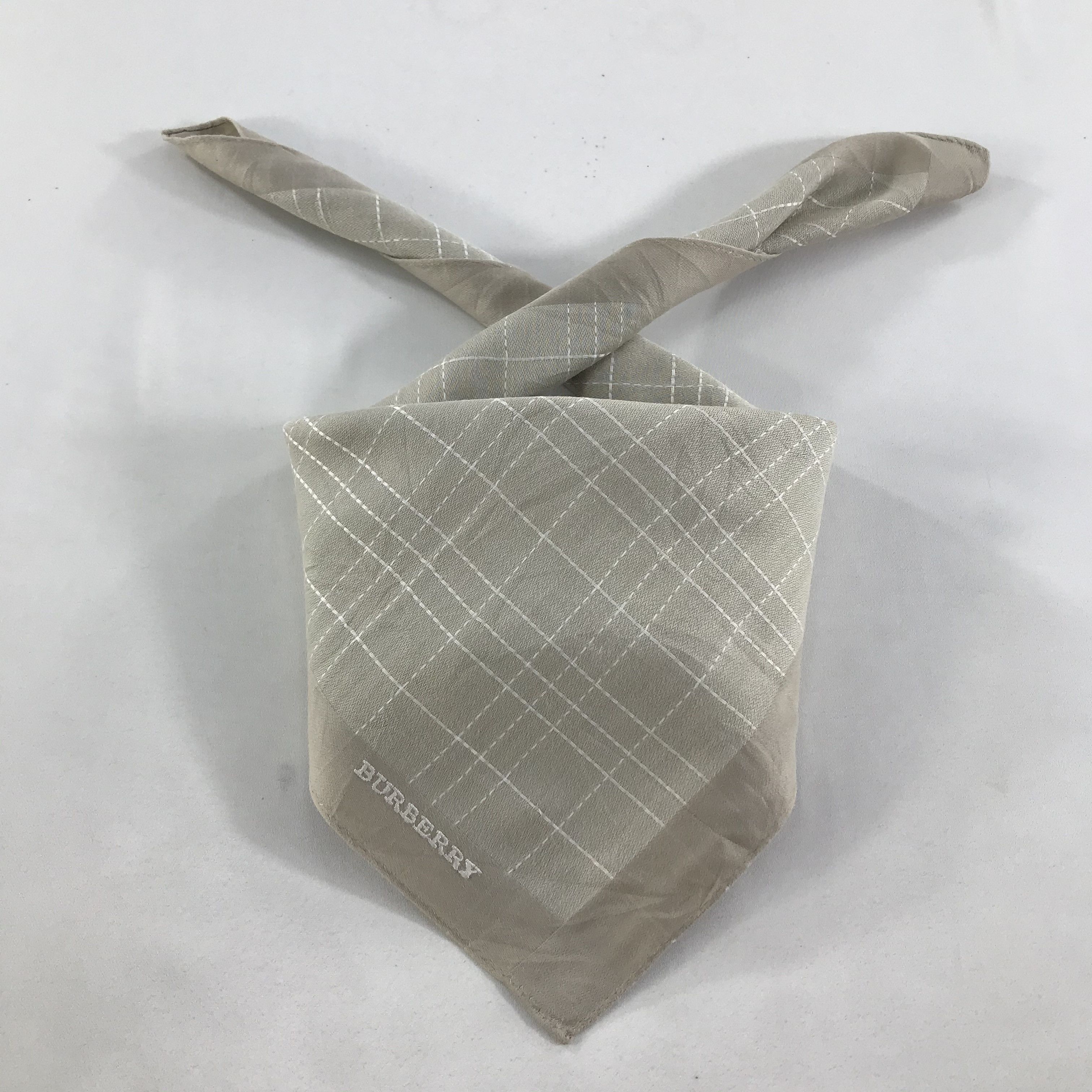 Burberry × Vintage Burberry Bandana / Handkerchief / Neckerchief - S1646 Size ONE SIZE - 4 Thumbnail