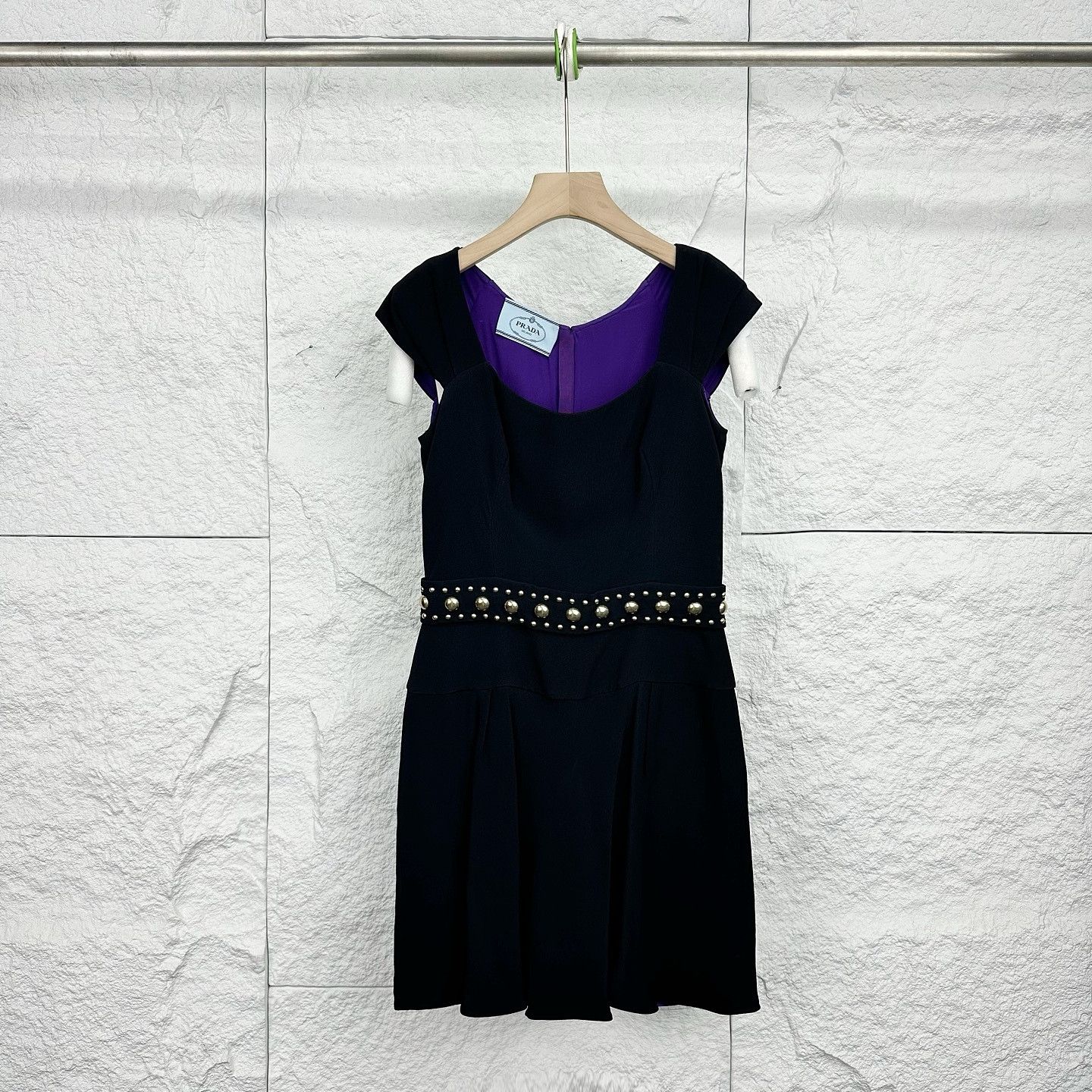 Prada Prada Studded Mini Dress Size 38 Size XS / US 0-2 / IT 36-38 - 1 Thumbnail