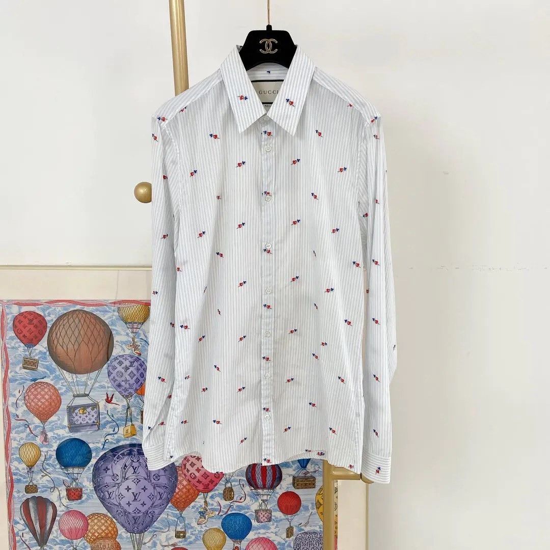 Gucci Gucci Striped Shirt Size L / US 10 / IT 46 - 1 Thumbnail