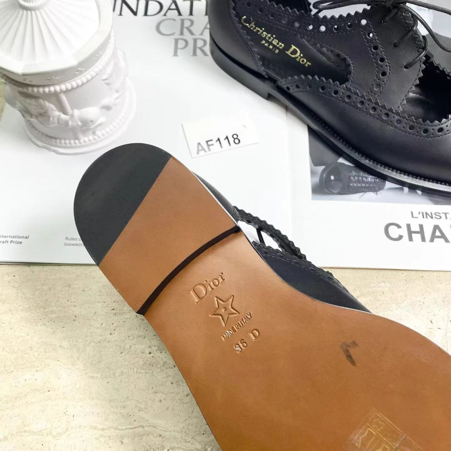 Dior Dior Teddy-D Black Leather Loafers 36D Unworn Size US 5 / IT 35 - 5 Thumbnail