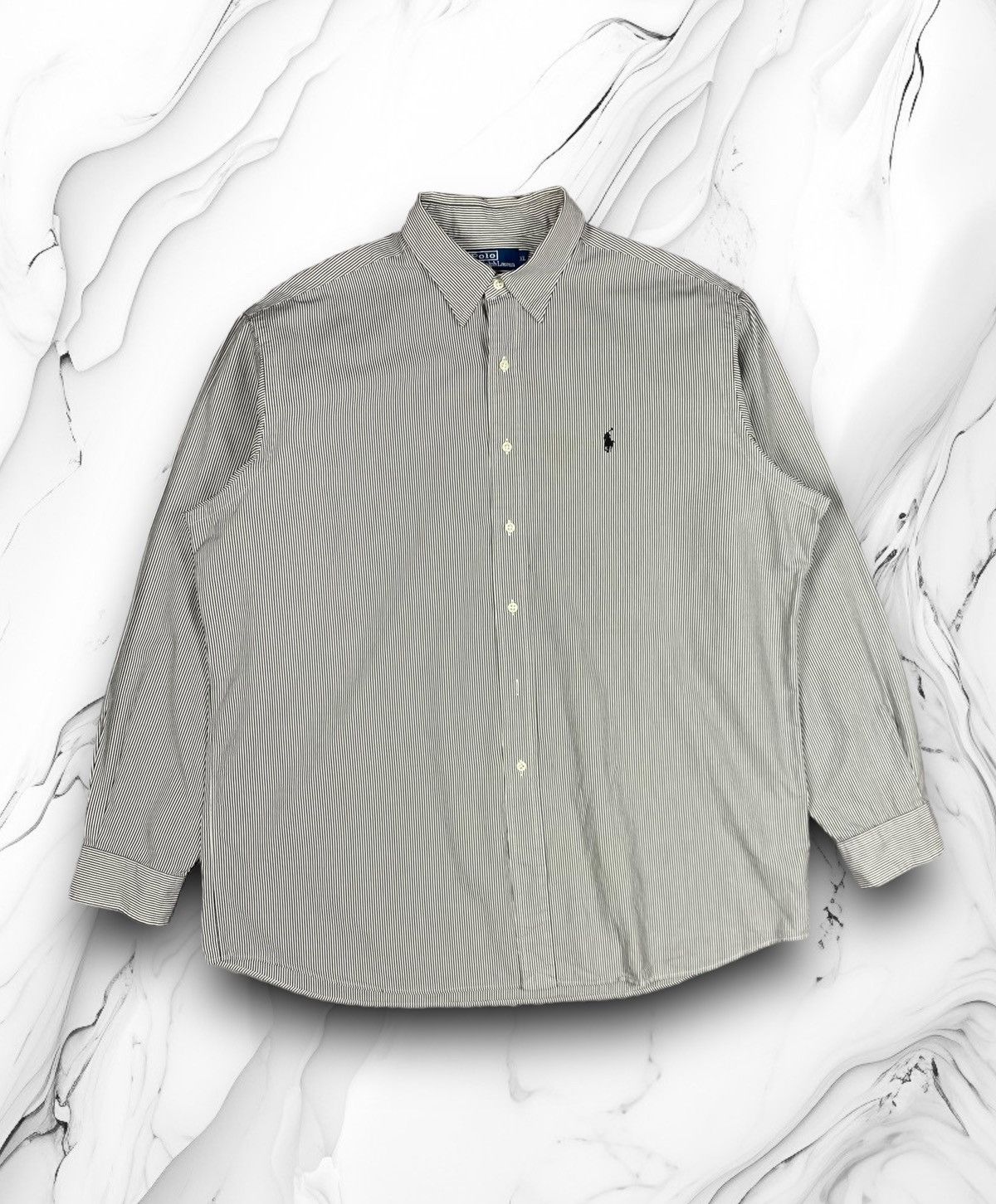 Polo Ralph Lauren × Vintage Vintage Polo Ralph Lauren Striped Button Up Shirt Size US XL / EU 56 / 4 - 1 Thumbnail