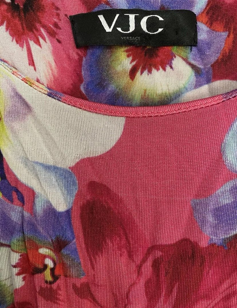 Versace Jeans Couture Versace jeans couture multicoloured floral midi dress size 8 Size S / US 4 / IT 40 - 2 Thumbnail