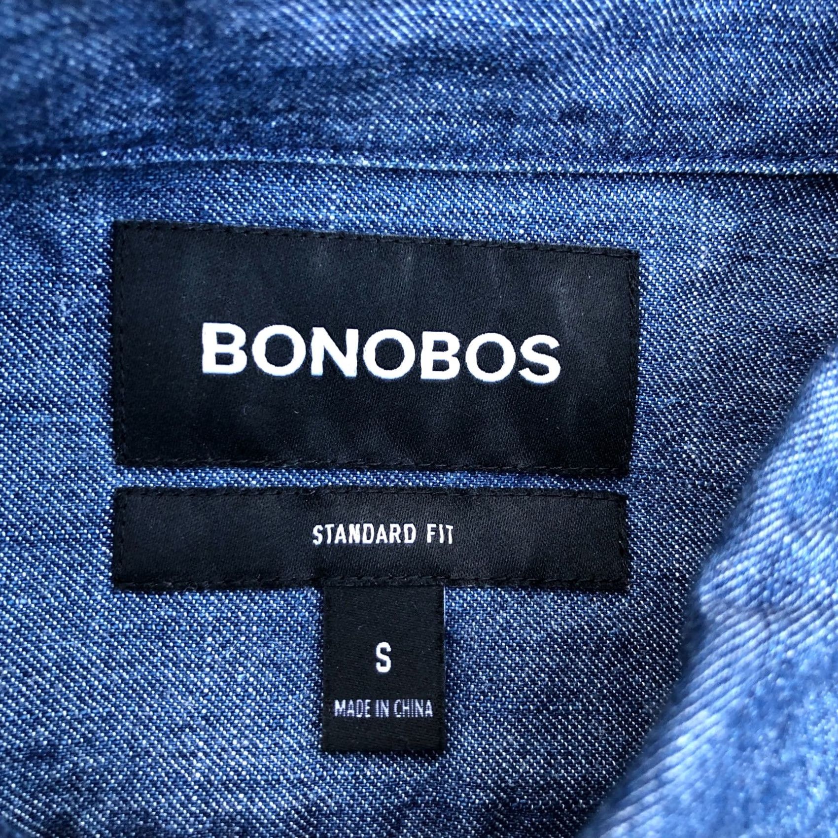 Bonobos Bonobos Button-Up Shirt Men's SMALL Chambray Cotton Blue Collared Size US S / EU 44-46 / 1 - 5 Thumbnail