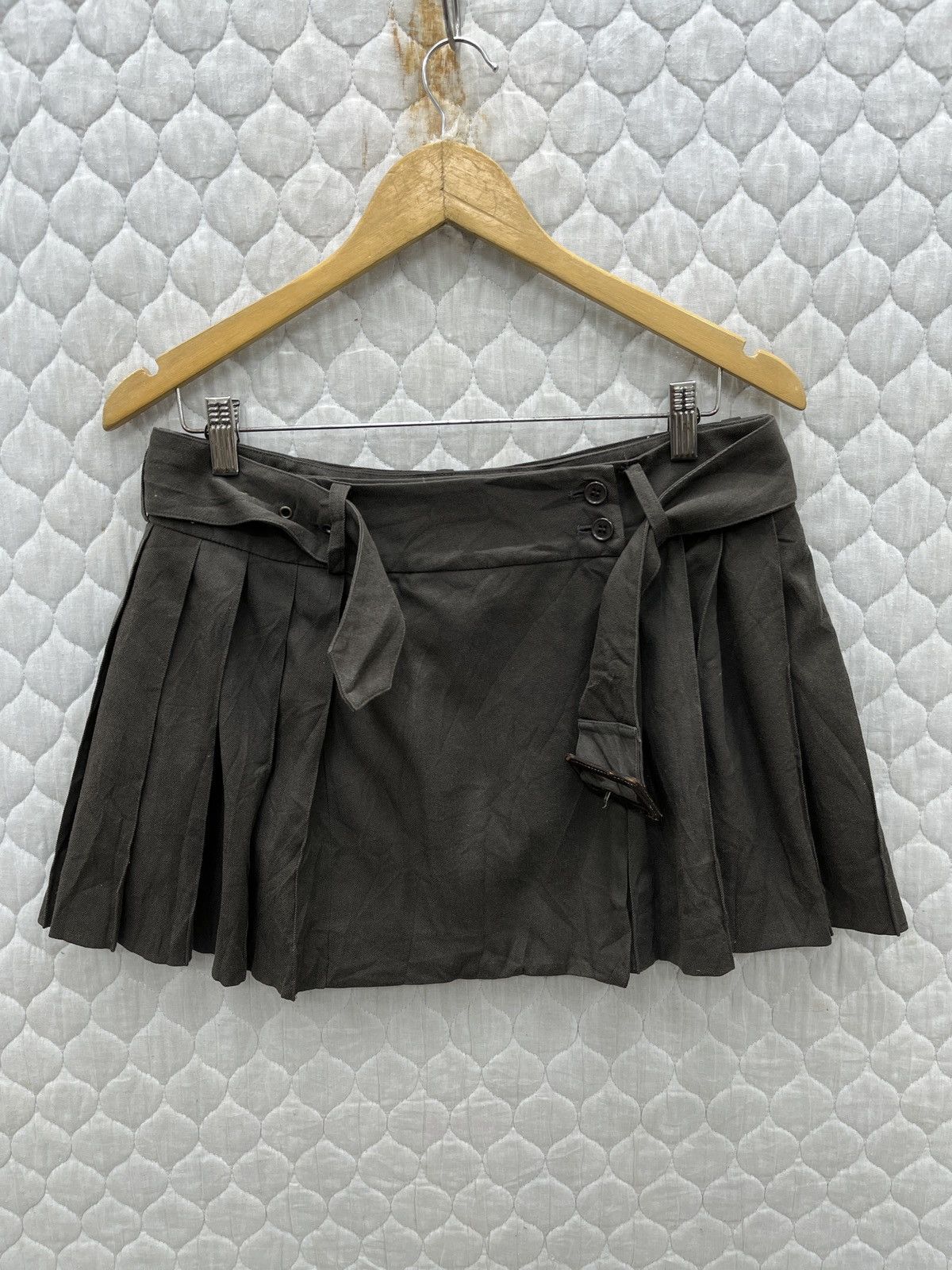 Katharine Hamnett London 🔥🔥🔥STEALS KATHARINE HAMNETT WRAPPED PLEATED BELT SKIRTS Size 32" / US 10 / IT 46 - 11 Thumbnail