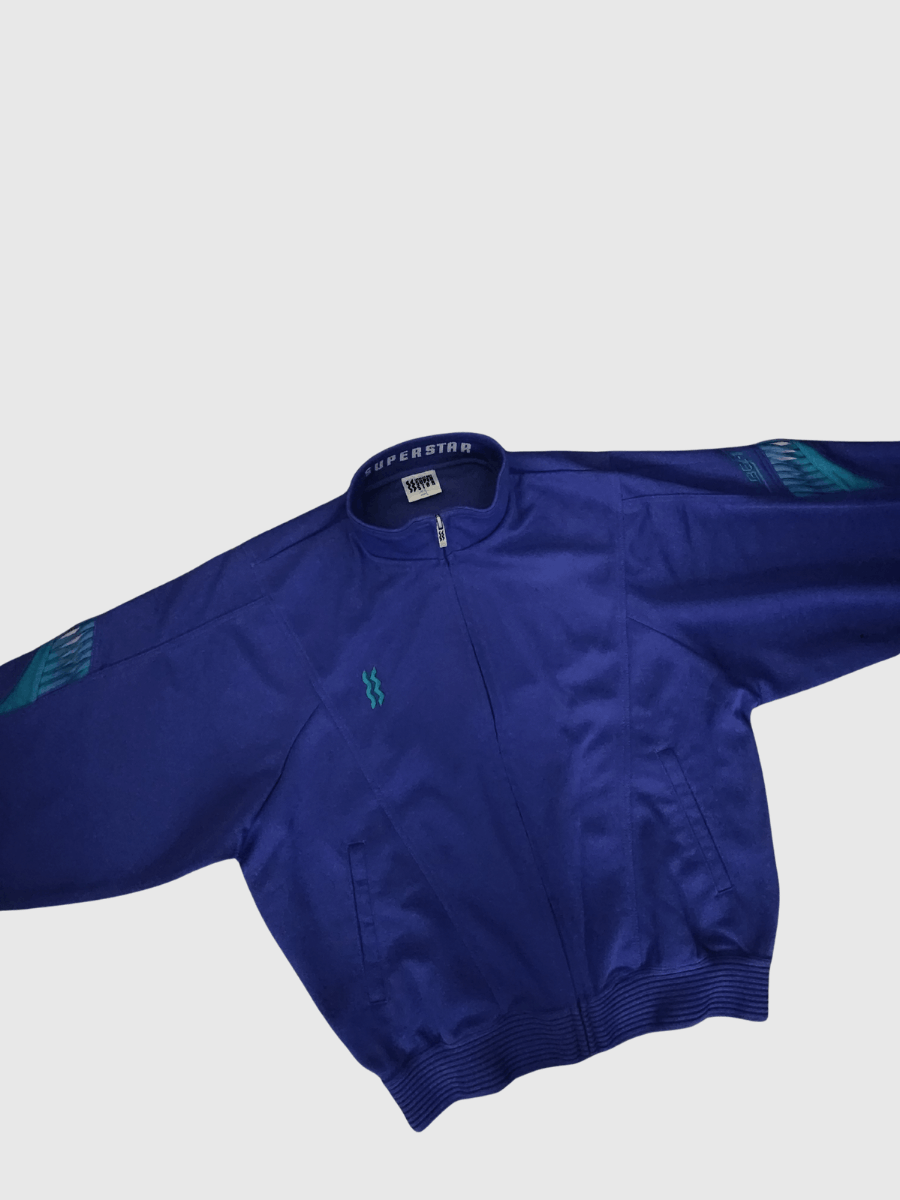 Mizuno 80s-90s Mizuno Super Star Exercise Unit Purple Neon Jacket Size S / US 4 / IT 40 - 8 Thumbnail