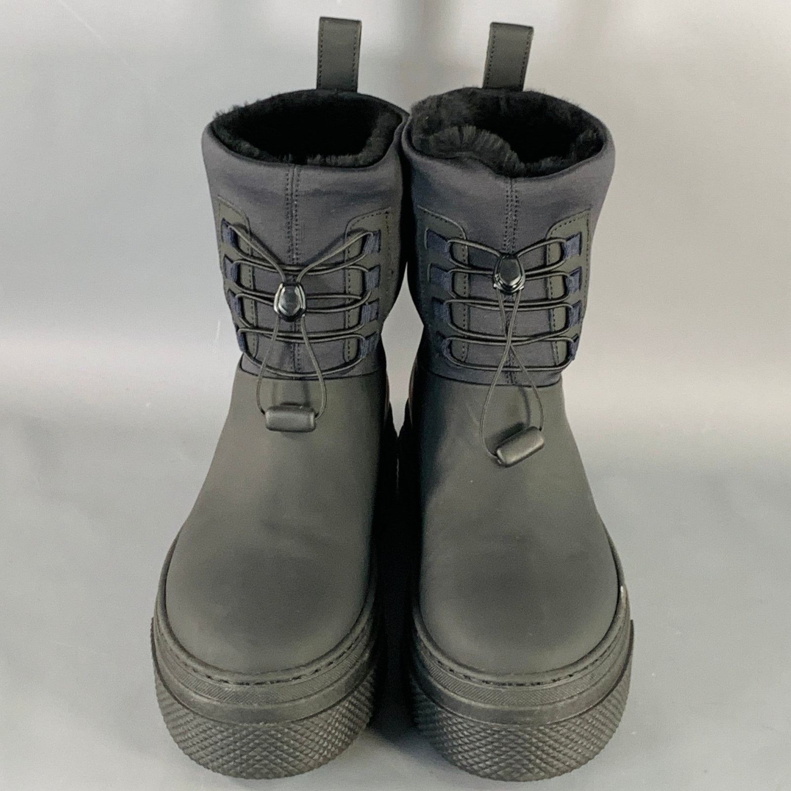 KHAITE KHAITE Size 10 Culver Black Fur Lined Drawstring Rain Boots Size US 10 / IT 40 - 4 Thumbnail