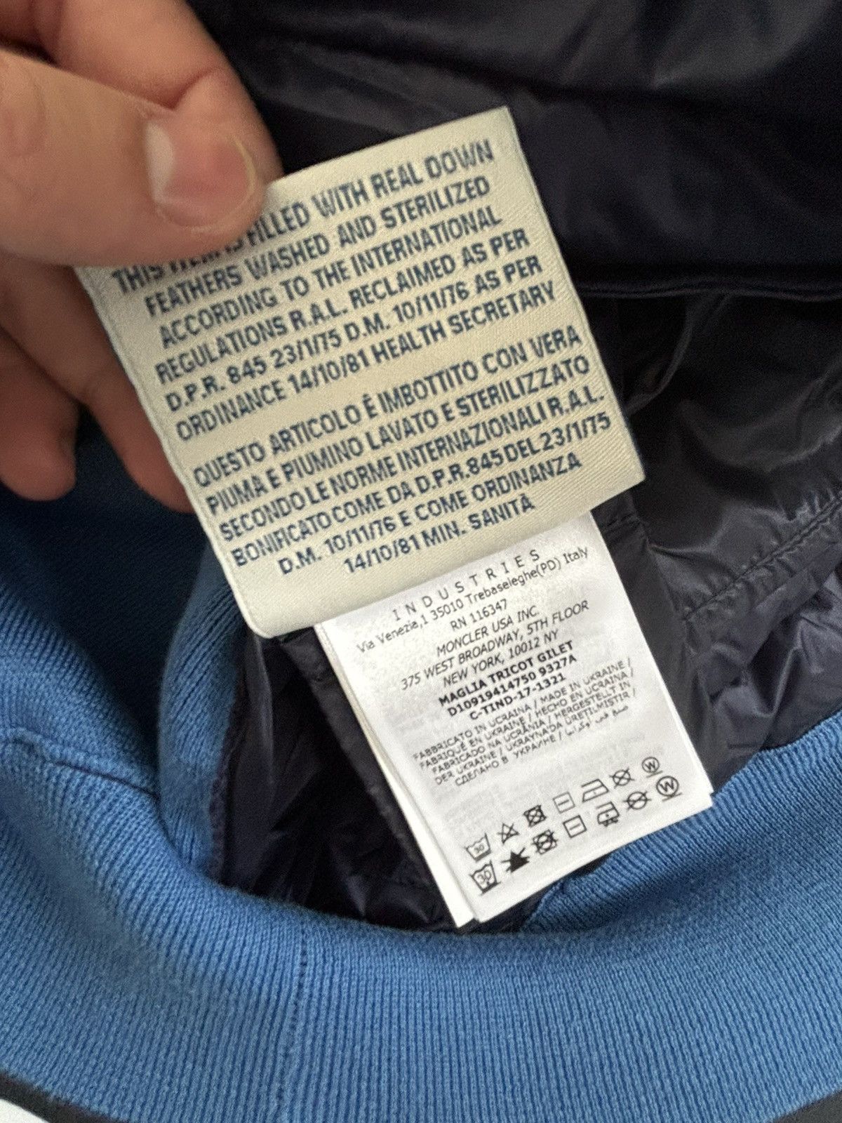 Moncler Moncler Blue Vest Size US S / EU 44-46 / 1 - 8 Thumbnail
