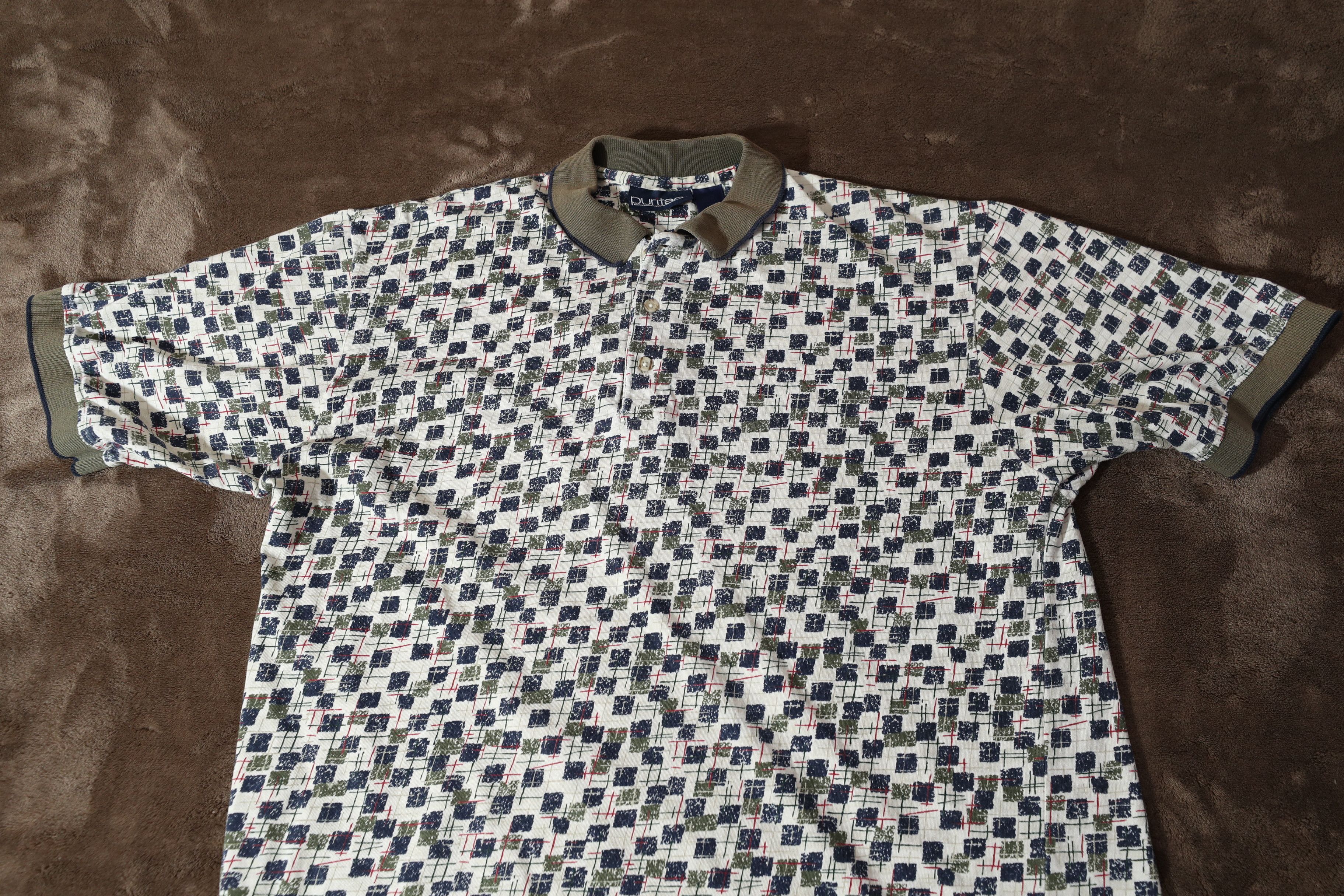 Puritan Puritan Vintage Pattern Polo (L) Size US L / EU 52-54 / 3 - 3 Thumbnail