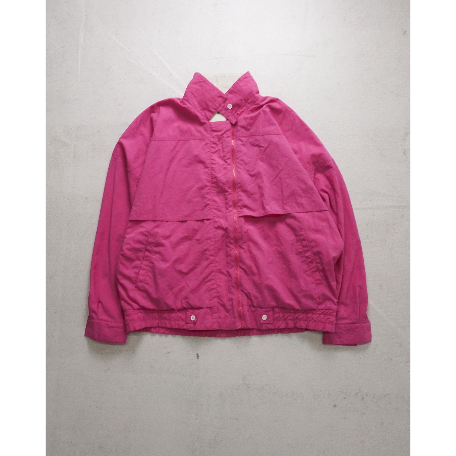 Adidas Vintage 80s Adidas Pink Regular Windbreaker - Women's Large Size L / US 10 / IT 46 - 1 Thumbnail