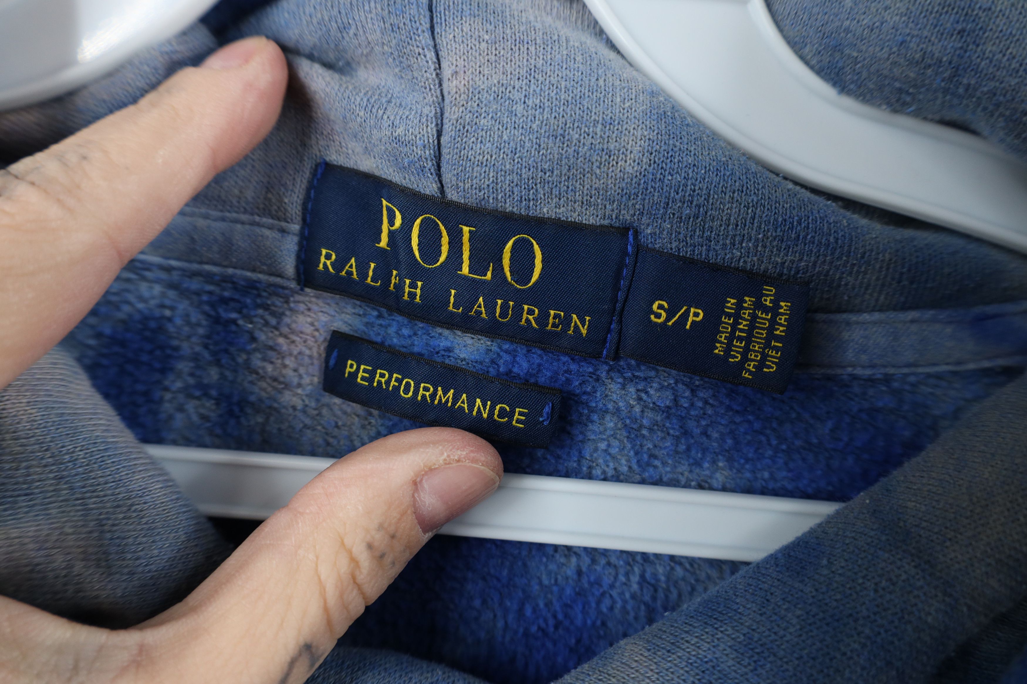Ralph Lauren Y2K Ralph Lauren Acid Wash Pony Logo Hoodie Sweatshirt Blue Size US S / EU 44-46 / 1 - 9 Thumbnail