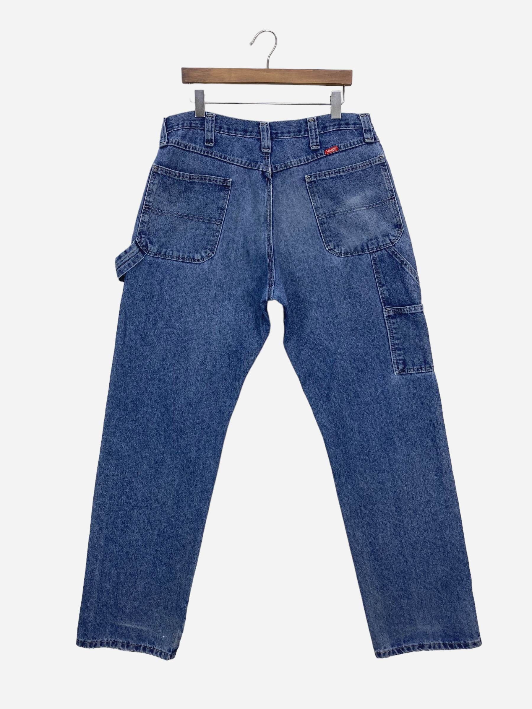 Vintage × Wrangler Wrangler Jeans Vintage Wrangler Carpenter Jeans Size US 36 / EU 52 - 1 Thumbnail