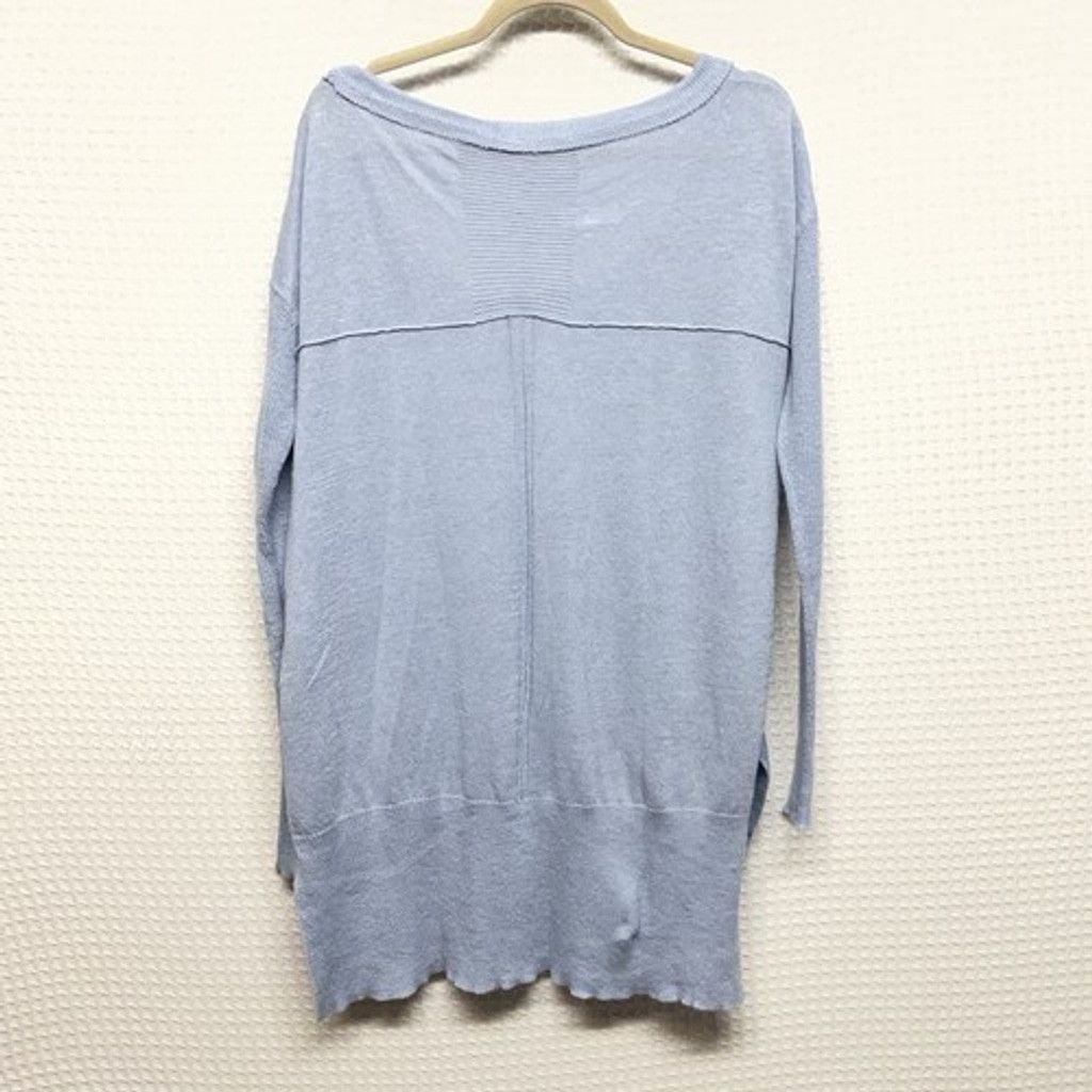 Free People Free People Blue Lace Trim HighLow ScoopNeck Sweater Women M Size M / US 6-8 / IT 42-44 - 7 Thumbnail