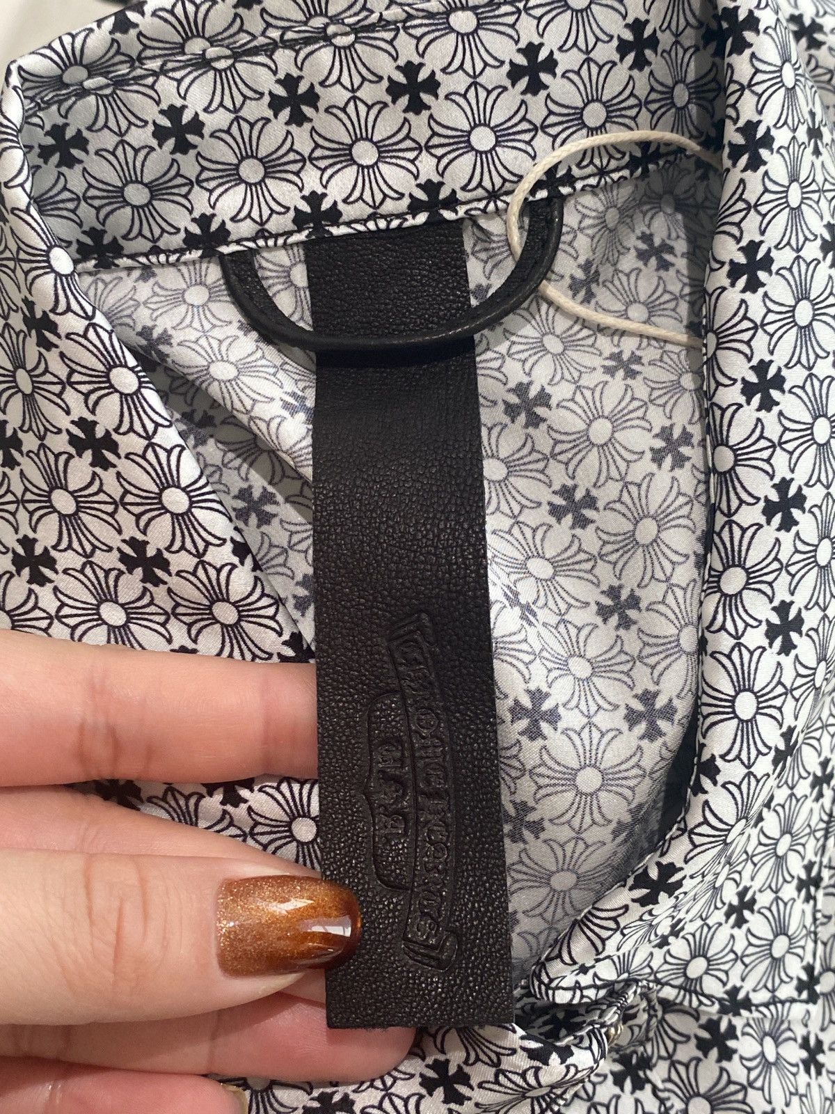 Chrome Hearts Chrome Hearts Tonal Monogram Silk Cropped Shirt Size S / US 4 / IT 40 - 3 Thumbnail