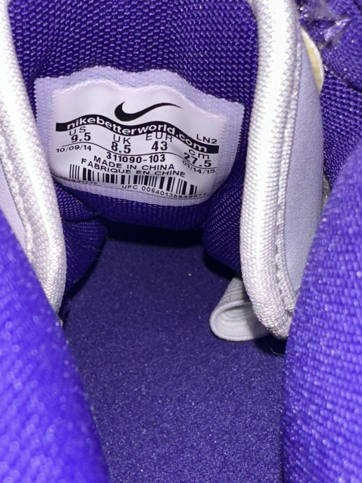 Nike Nike air max tempo Derek fisher Size US 9.5 / EU 42-43 - 6 Thumbnail