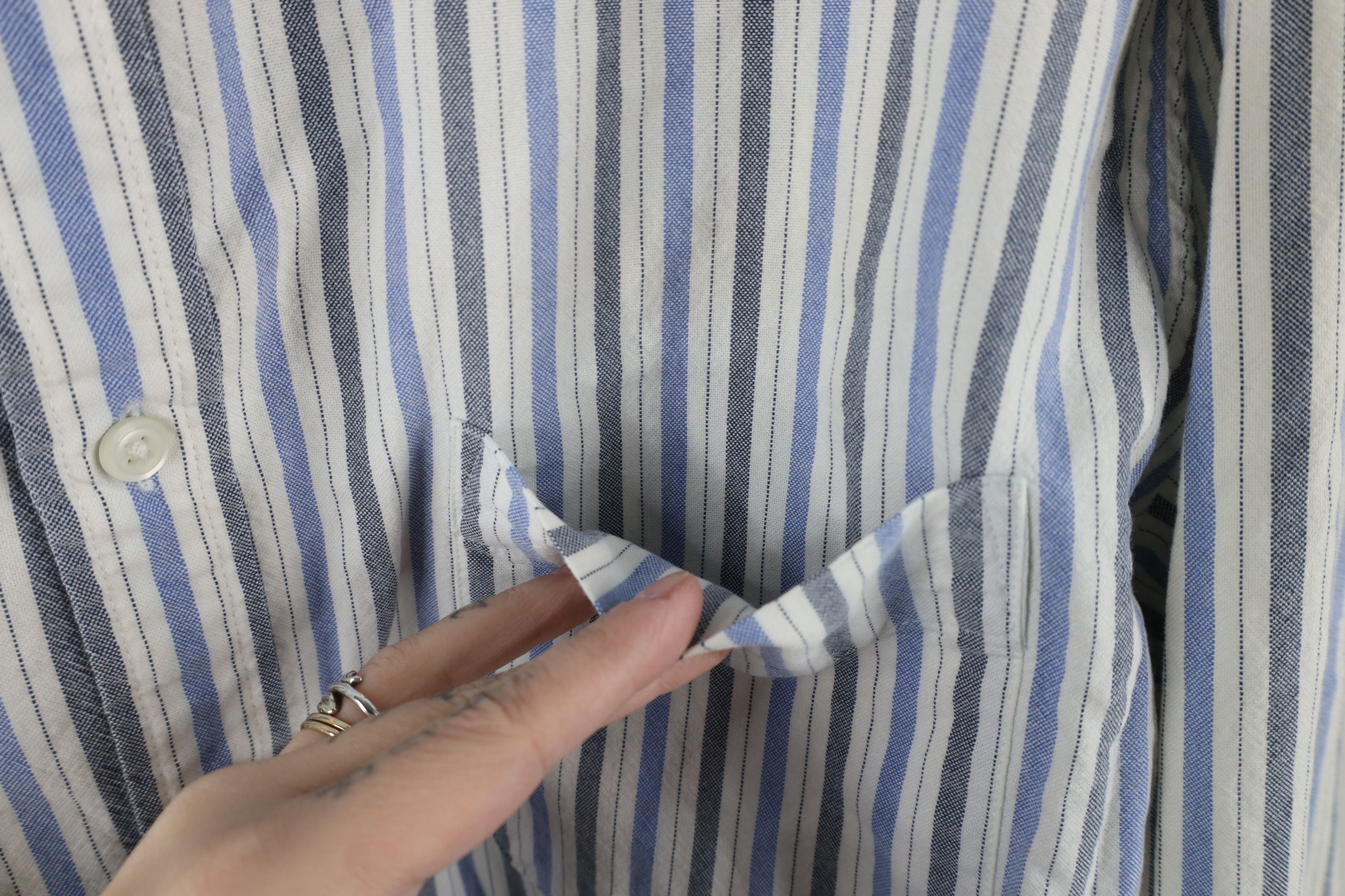 Vintage Vintage 90s Streetwear Block Collared Button Down Shirt Size US XL / EU 56 / 4 - 4 Thumbnail
