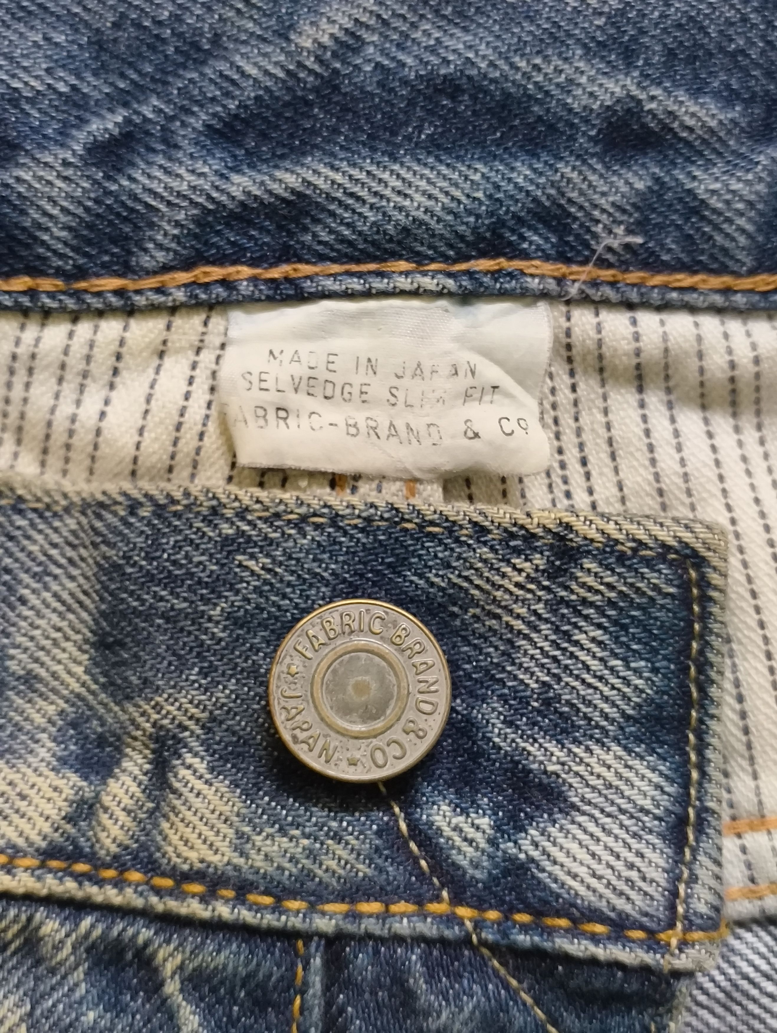 Fabric Brand & Co. FABRIC BRAND SELVEDGE DENIM DISTRESSED Size US 34 / EU 50 - 7 Thumbnail