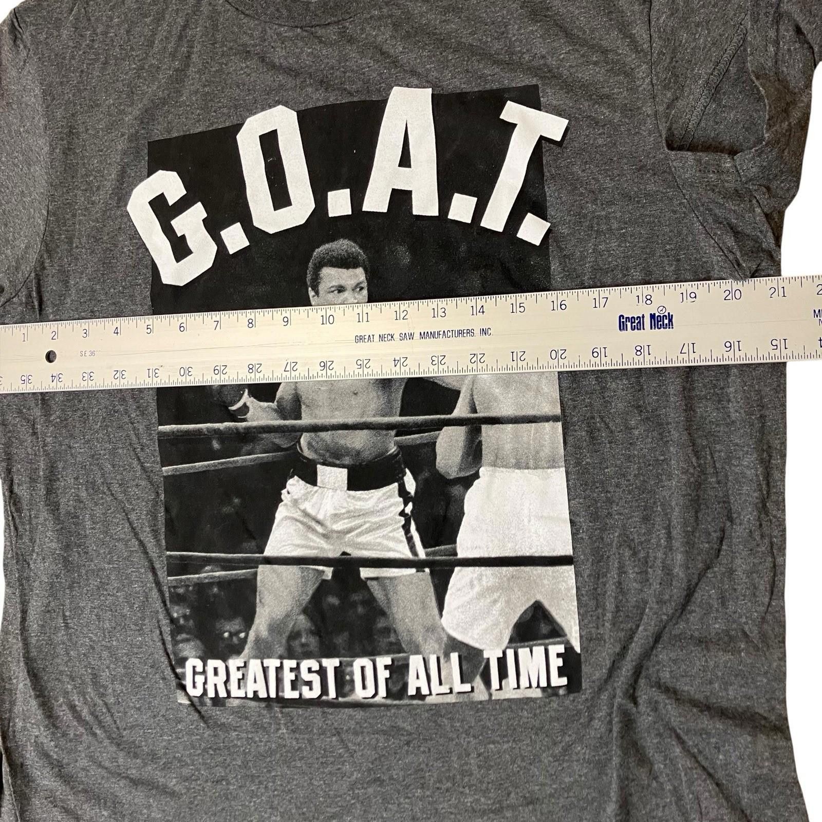 Designer Muhammad Ali T-Shirt L G.O.A.T. Greatest Of All Time Boxing Size US L / EU 52-54 / 3 - 4 Thumbnail