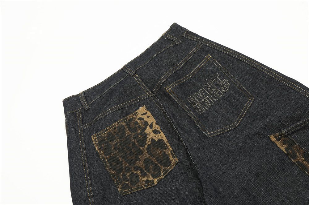 Vintage Men's vintage leopard print patchwork pocket scimitar jeans Size US 32 / EU 48 - 5 Thumbnail