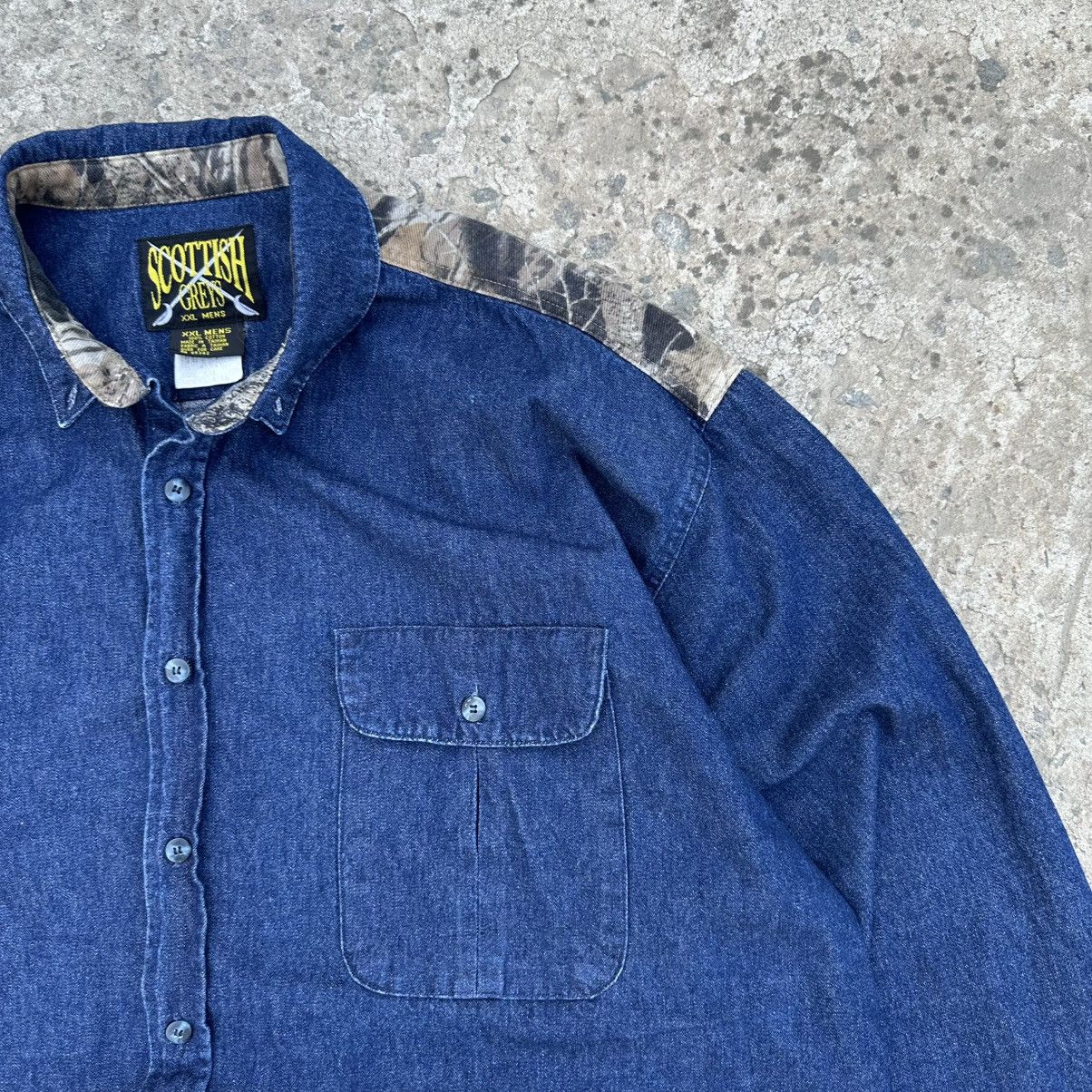 Hypebeast × Japanese Brand × Realtree Vintage Japanese Style Scottish Greys Button Up Real Tree Size US XXL / EU 58 / 5 - 4 Thumbnail