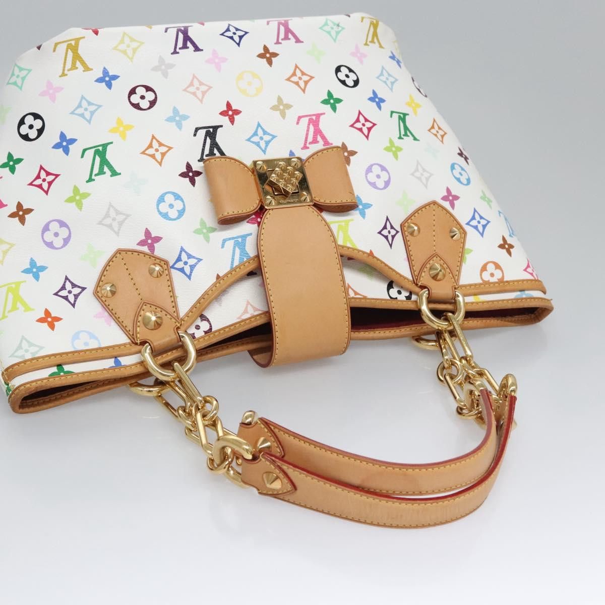 Louis Vuitton LOUIS VUITTON Monogram Multicolor Annie GM Tote Bag White Size ONE SIZE - 6 Thumbnail