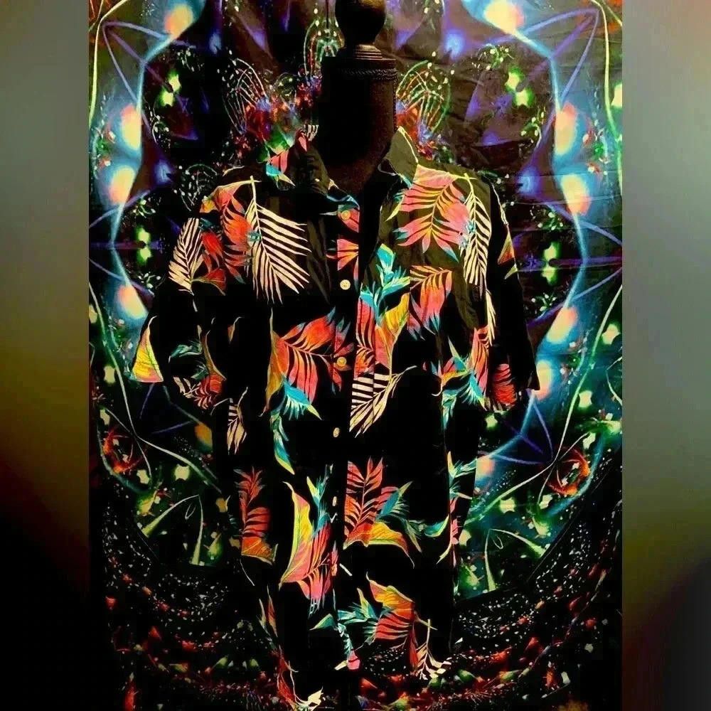 Designer Bright tropical design shirt Size US XL / EU 56 / 4 - 1 Thumbnail