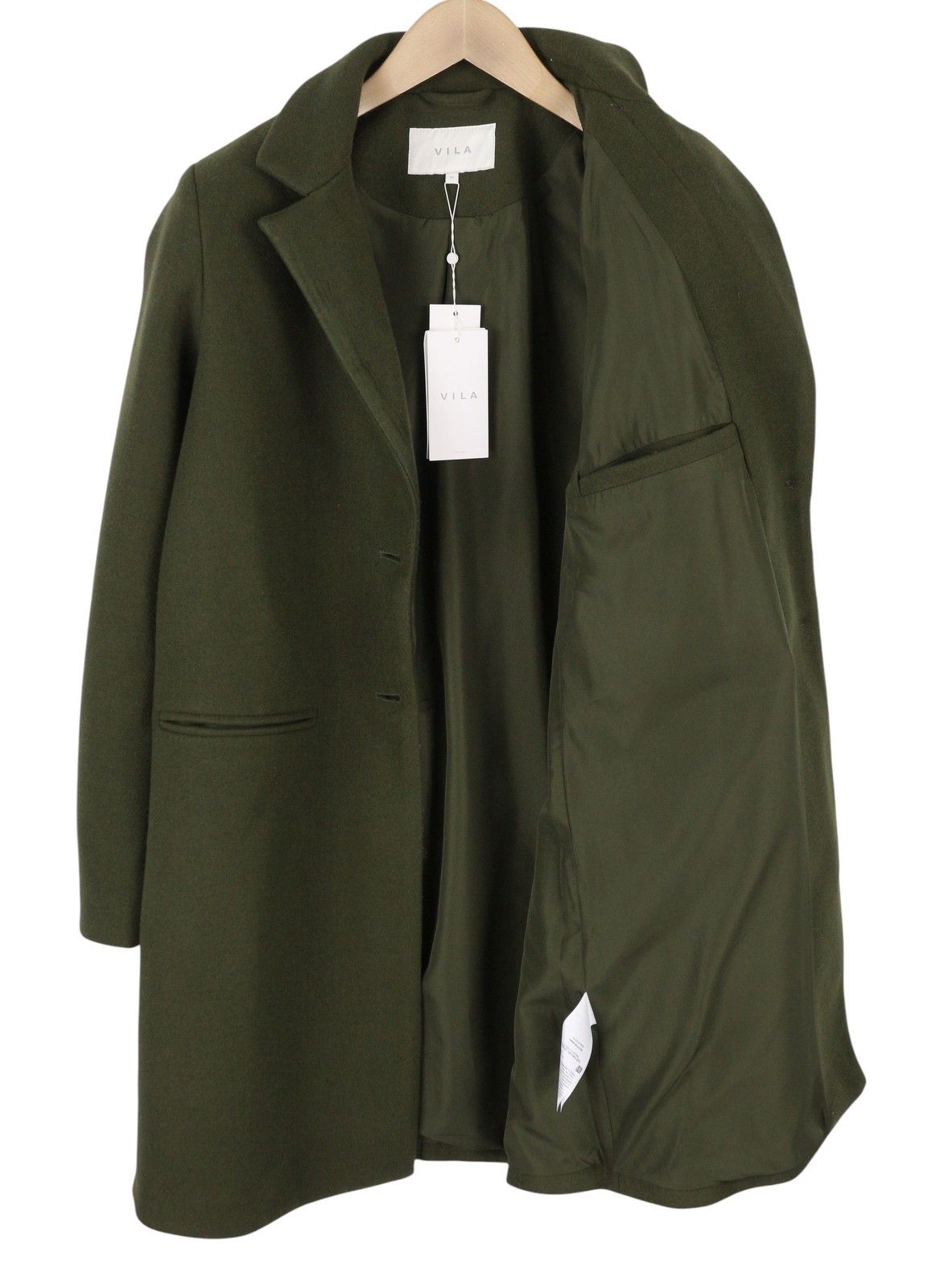 Other JULLY EU36 Green Notch Lapel Button-Up Lined 88056 Size S / US 4 / IT 40 - 2 Thumbnail