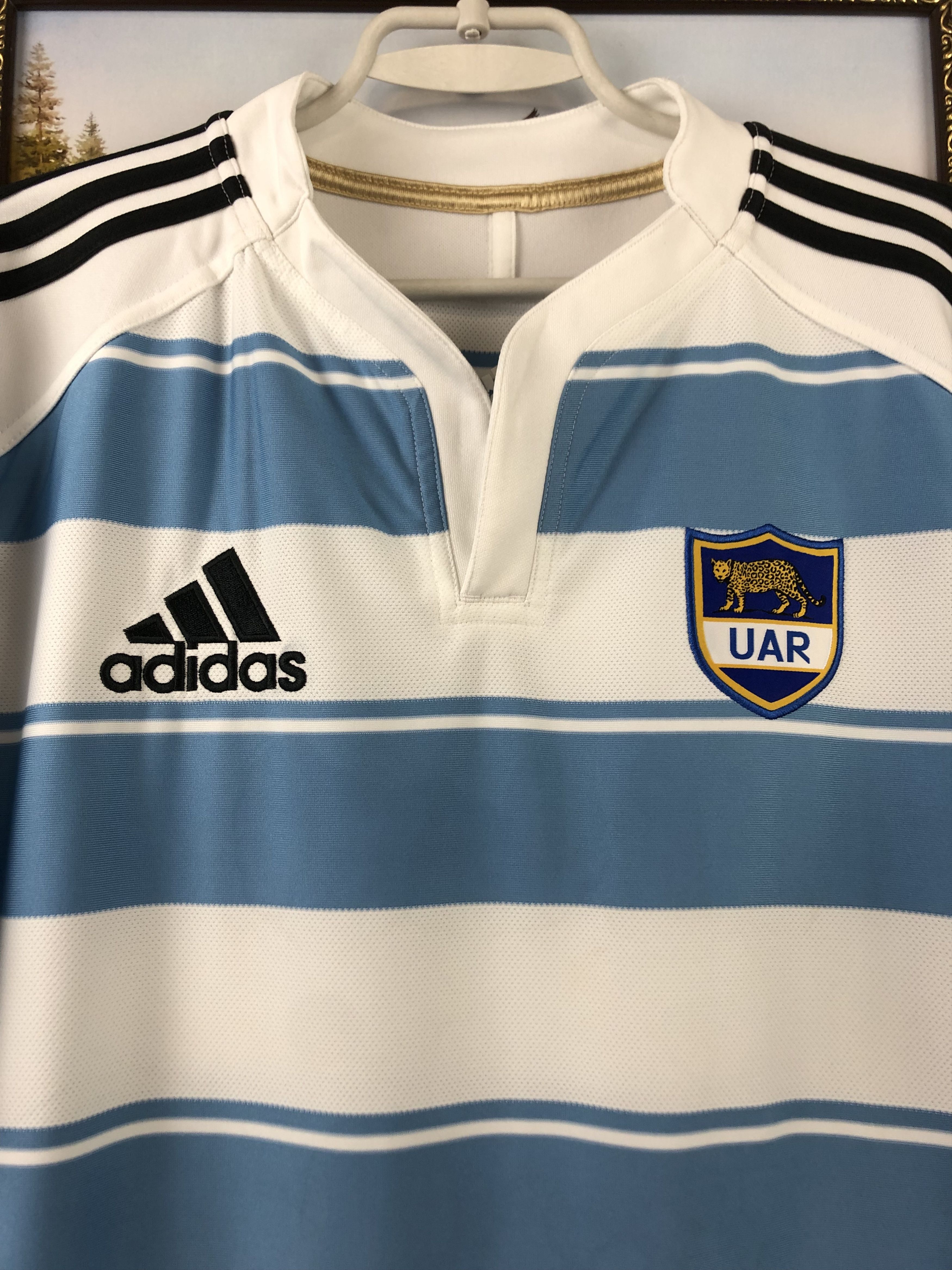 Adidas × Vintage Argentina Rugby Jersey 2011 Rugby Shirt Adidas Rare Size US L / EU 52-54 / 3 - 5 Thumbnail