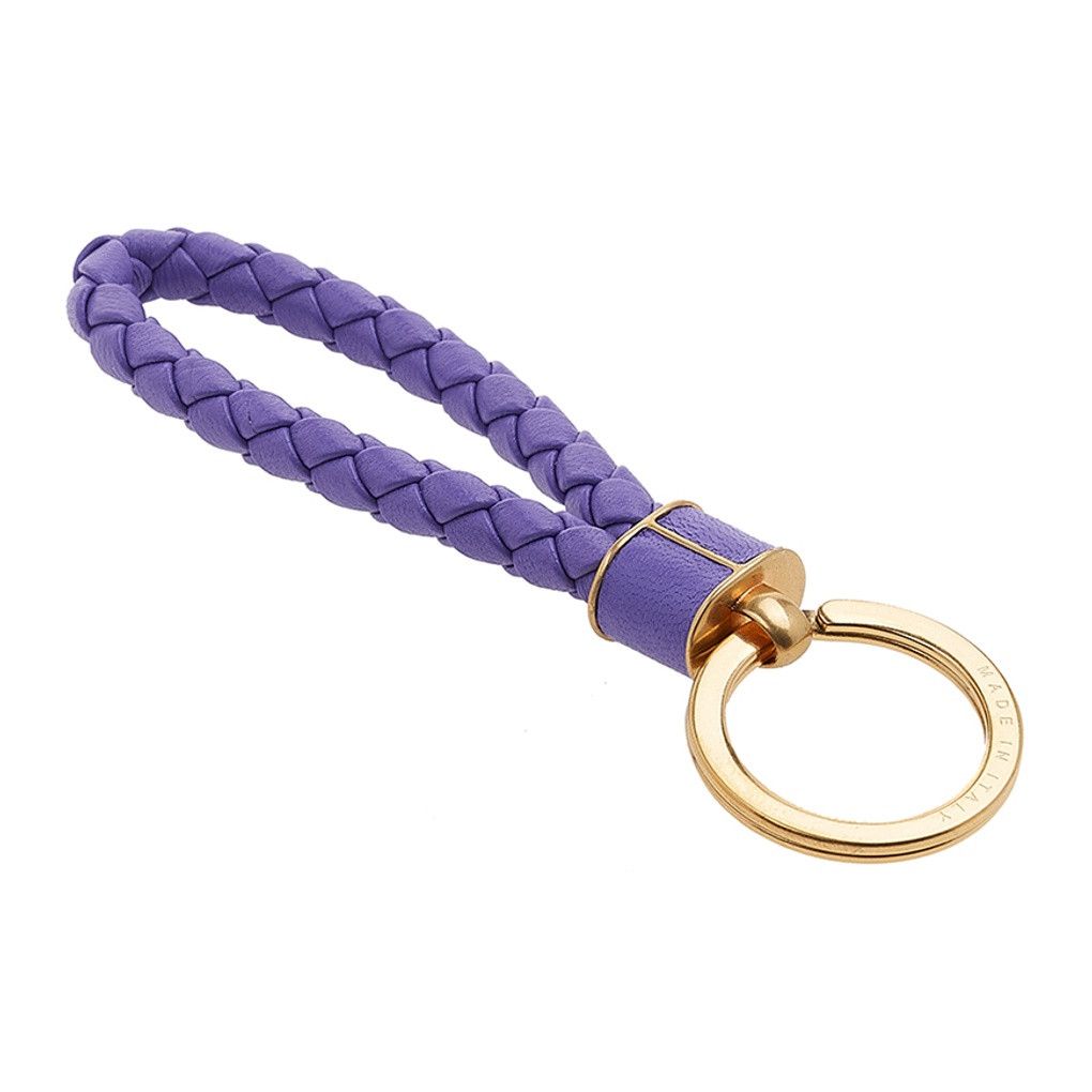 Bottega Veneta o1w1db10925 Size: OS / Intreccio Key Ring in Purple Size ONE SIZE - 2 Thumbnail