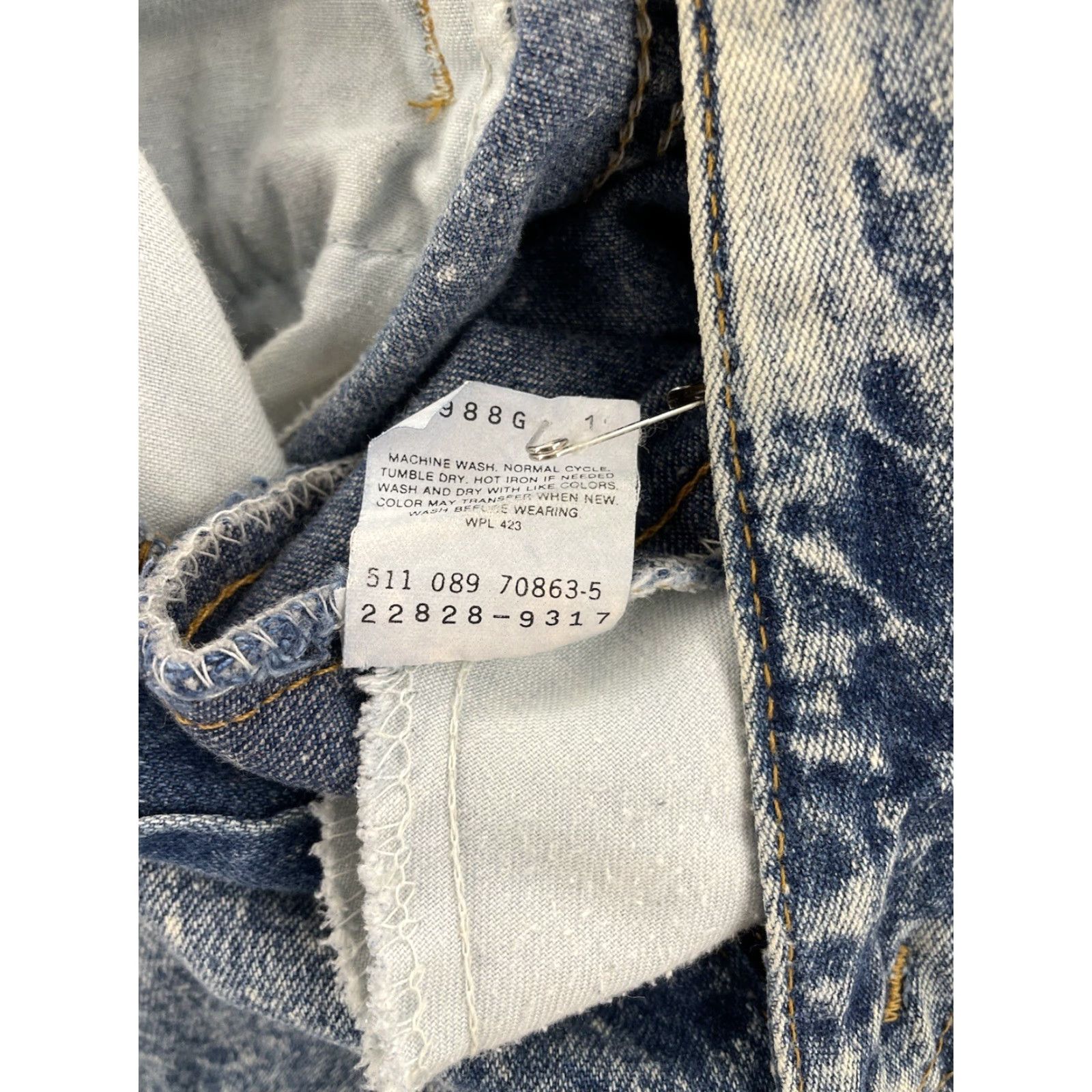 Levi's VINTAGE Levi's Silvertab Jeans Women 31x32 Blue Cotton Pleated Tapered USA 90s Womens Size 31" - 7 Thumbnail