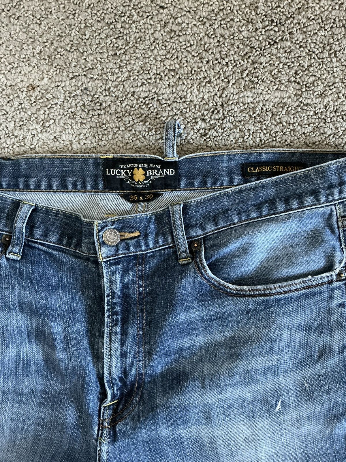 Lucky Brand Vintage Lucky Brand Straight Jeans Size US 36 / EU 52 - 4 Thumbnail