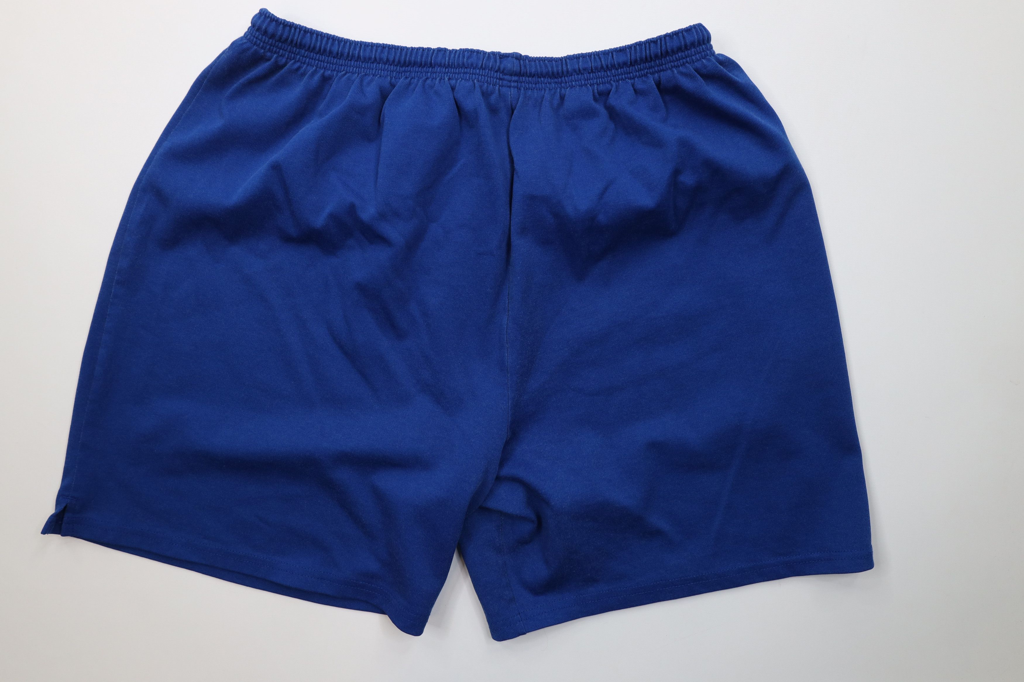 Champion Vintage 90s Champion Logo Above Knee Shorts Royal Blue Size US 36 / EU 52 - 8 Thumbnail