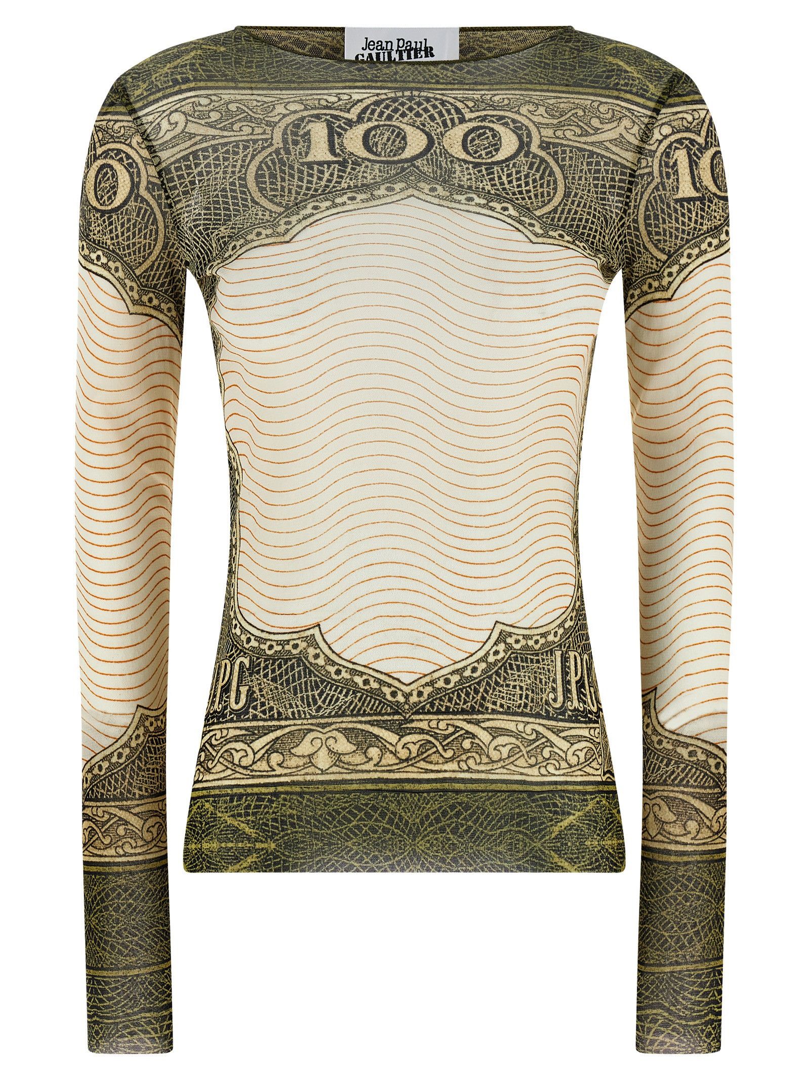 Jean Paul Gaultier 'Re-edition - The Green Cartouche' top Size S / US 4 / IT 40 - 1 Thumbnail