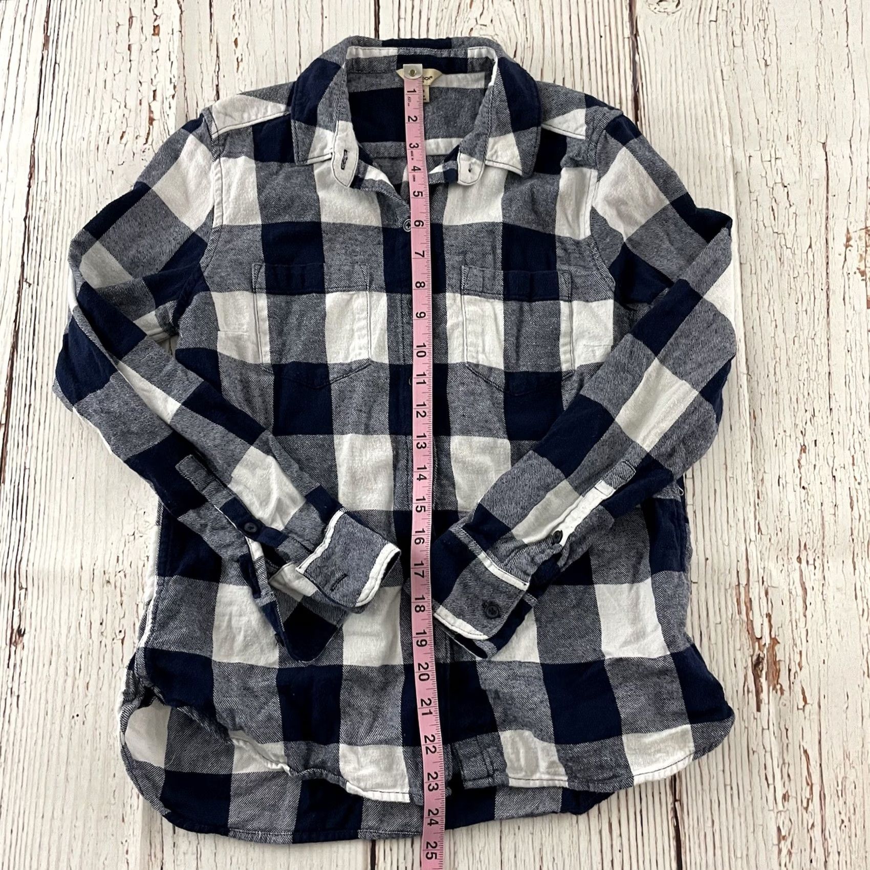 Vintage Woolrich Buffalo Plaid Flannel Long Sleeve Button Front Top Women's S Blue Size S / US 4 / IT 40 - 3 Thumbnail