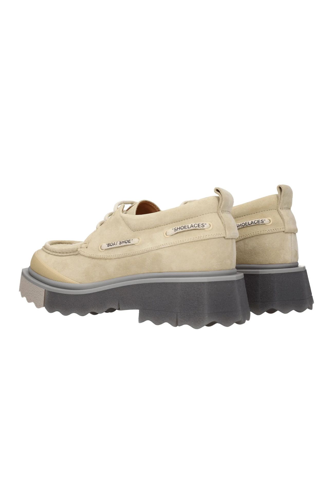 Off-White Off-White Boat Shoe Lace Up and Monkstrap Suede Beige Size US 7 / EU 40 - 3 Thumbnail