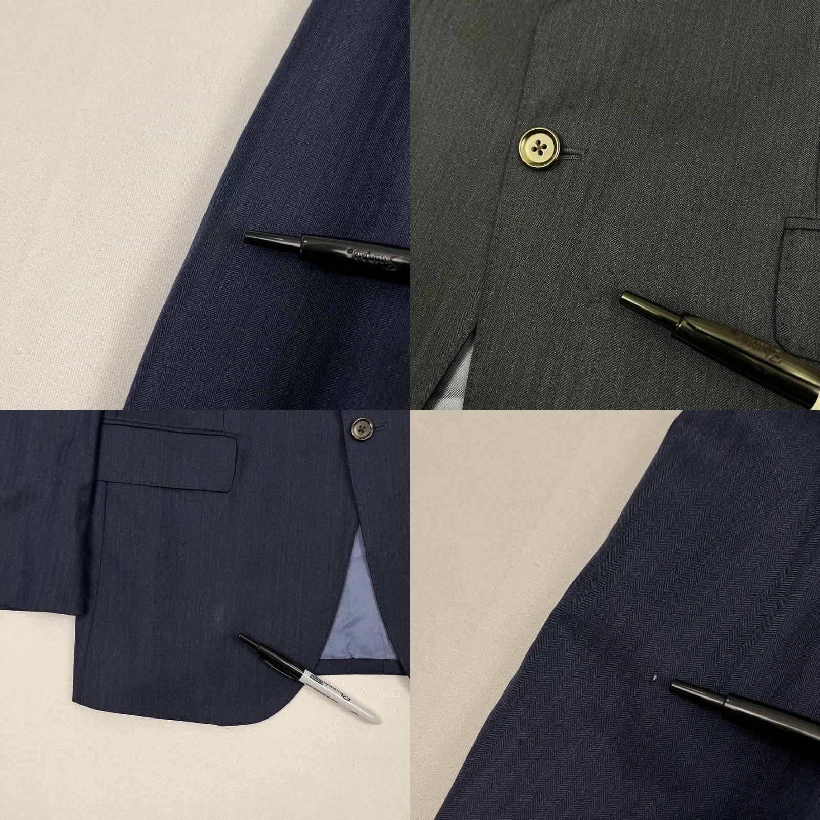 Suitsupply Suitsupply Blazer Mens 44L Blue Wool Vitale Barberis Canonico Livorno Jacket Size 44R - 9 Thumbnail