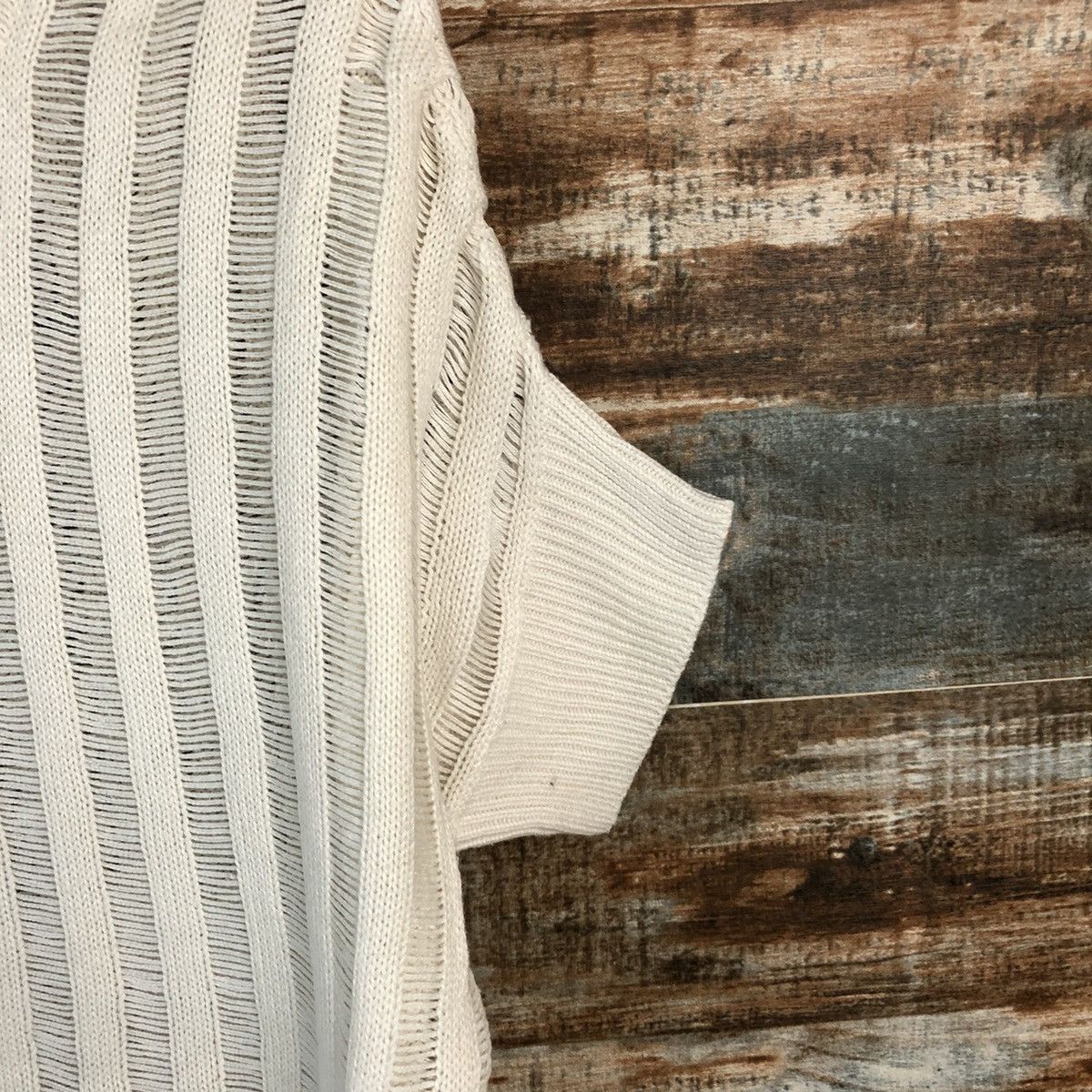 Homespun Knitwear × Japanese Brand D-Loop White Knitwear #A1660 Size M / US 6-8 / IT 42-44 - 8 Thumbnail