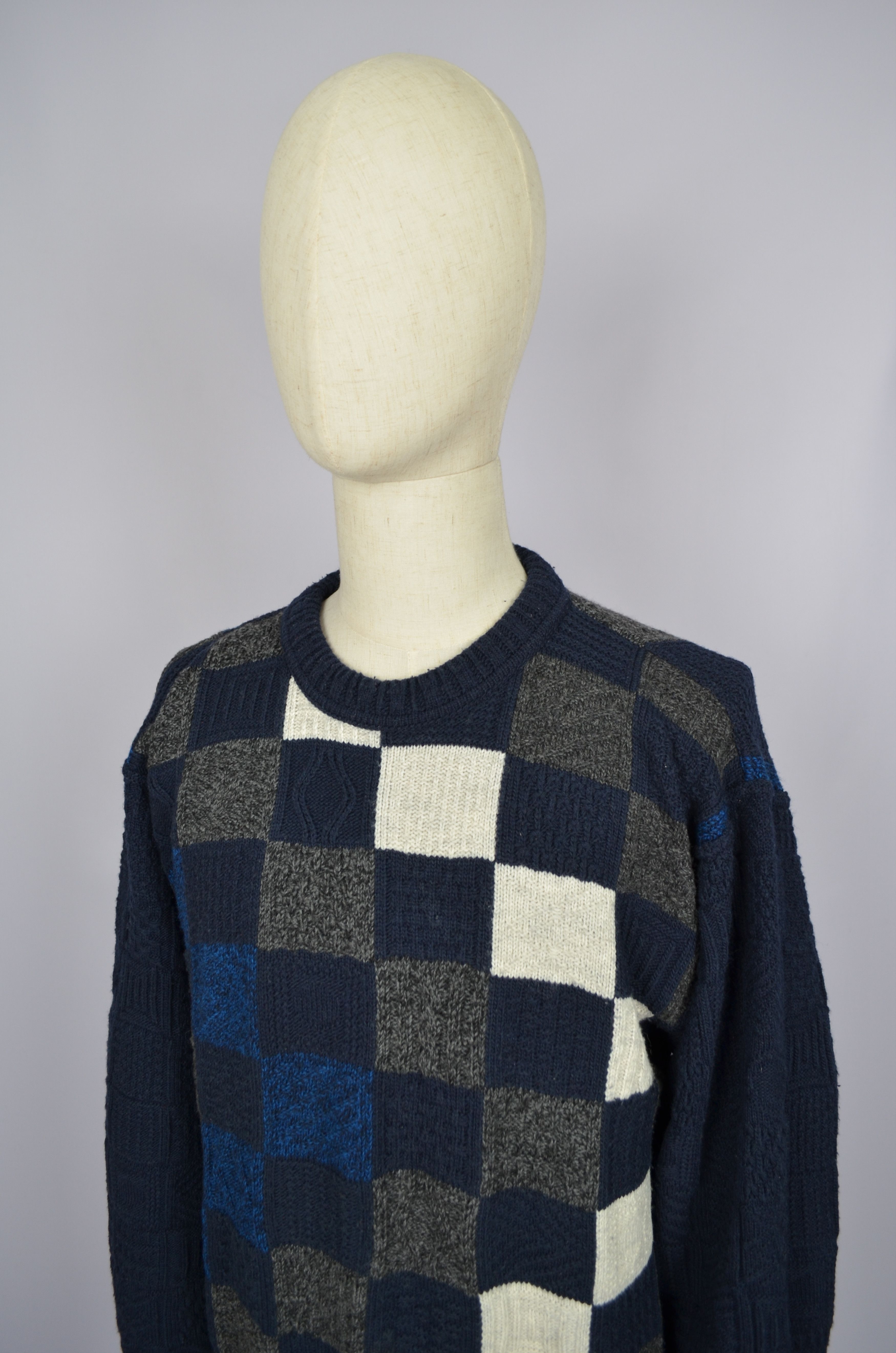 Carlo Colucci × Designer × Vintage Carlo Colucci Wool Blend Geometric Print Size 50 P2P 23" Size US L / EU 52-54 / 3 - 3 Thumbnail