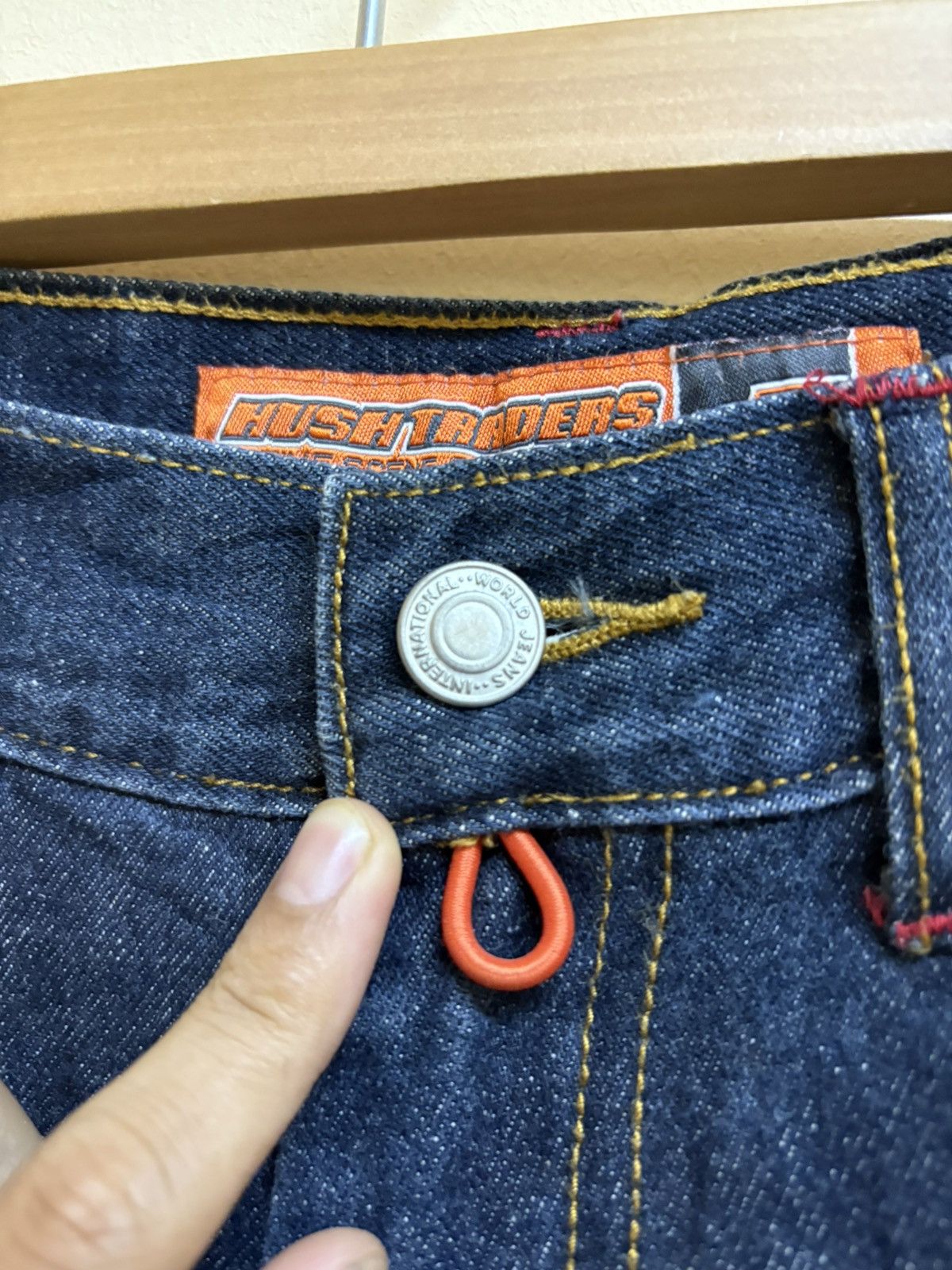 JNCO Vintage Y2k Hush Traders Baggy Cargo Jeans Skateboard Size US 31 - 9 Thumbnail