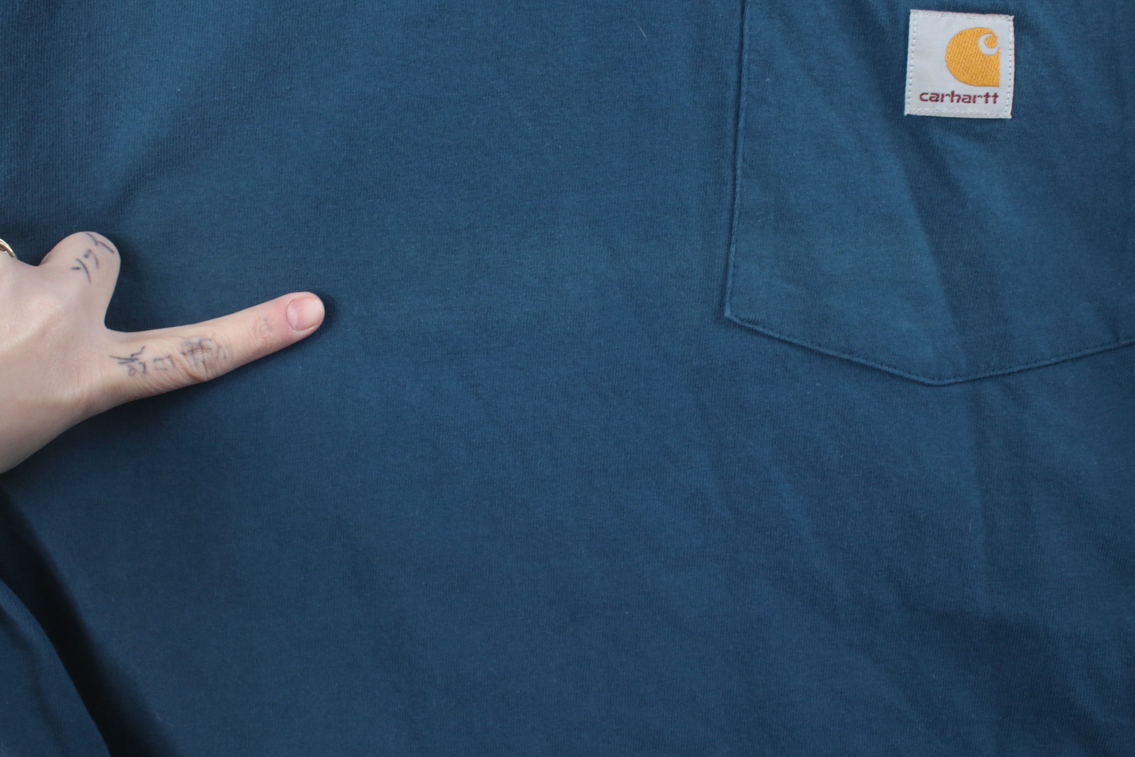 Carhartt Vintage Y2K Carhartt Original Fit Pocket T-Shirt Blue Cotton Size US L / EU 52-54 / 3 - 7 Thumbnail
