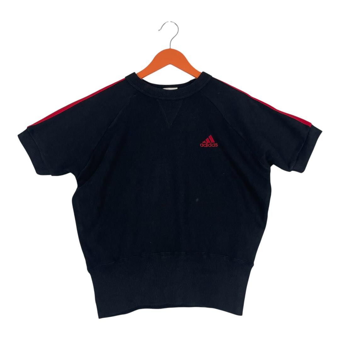 Adidas Vintage Adidas Embroided Logo Short Sleeve Sweatshirt Size US M / EU 48-50 / 2 - 1 Thumbnail