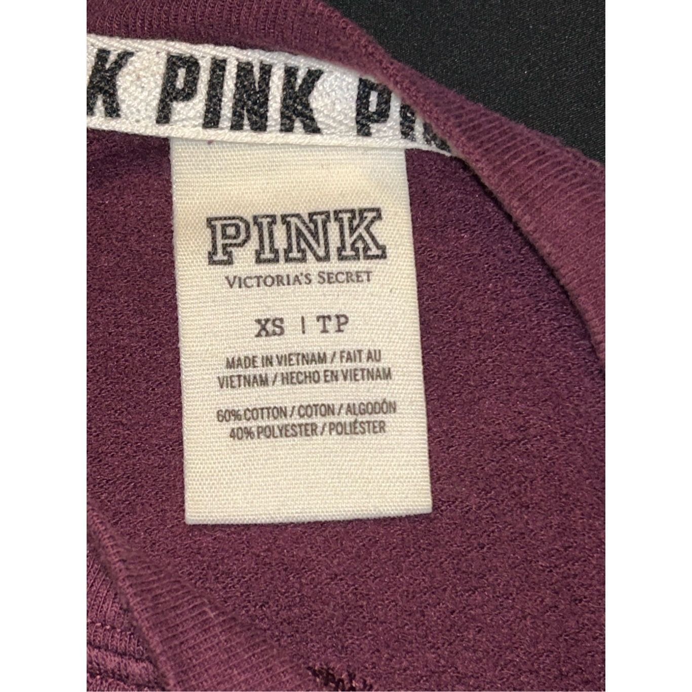 Pink Victoria Secret PINK Crew Neck Purple Sweatshirt XS Size XS / US 0-2 / IT 36-38 - 3 Thumbnail