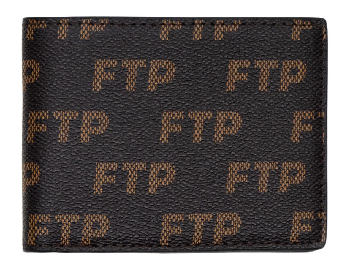 FTP Logo Répété Wallet Brown