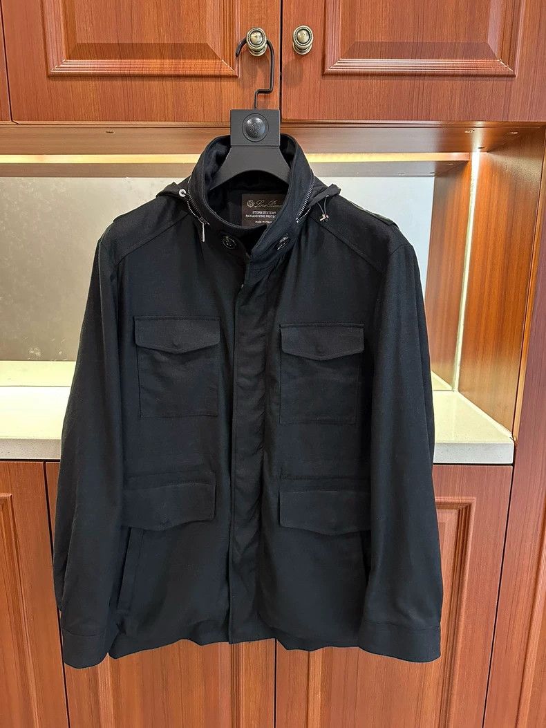 Loro Piana LORO PIANA Black trench coat Size US L / EU 52-54 / 3 - 1 Thumbnail