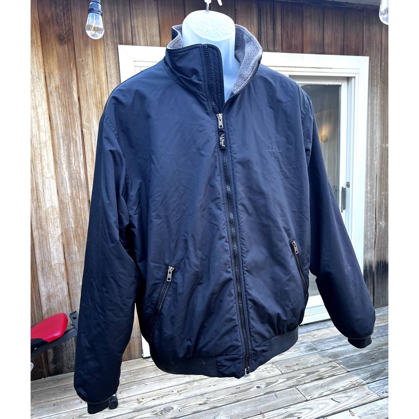 L.L. Bean L.L. Bean Gray Down Jacket Mens Polyester Nylon Shell Size US L / EU 52-54 / 3 - 1 Thumbnail