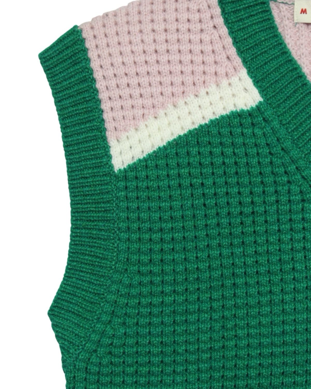Marni × Uniqlo AW2022 MARNI × UNIQLO COLORBLOCK WAFFLE KNIT VEST Size S / US 4 / IT 40 - 5 Thumbnail