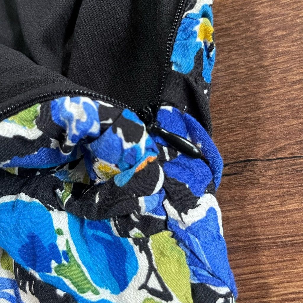 Zara 💙 ZARA Blue Floral Faux Wrap Mini Skirt - Size S 💙 Size 28" / US 6 / IT 42 - 6 Thumbnail