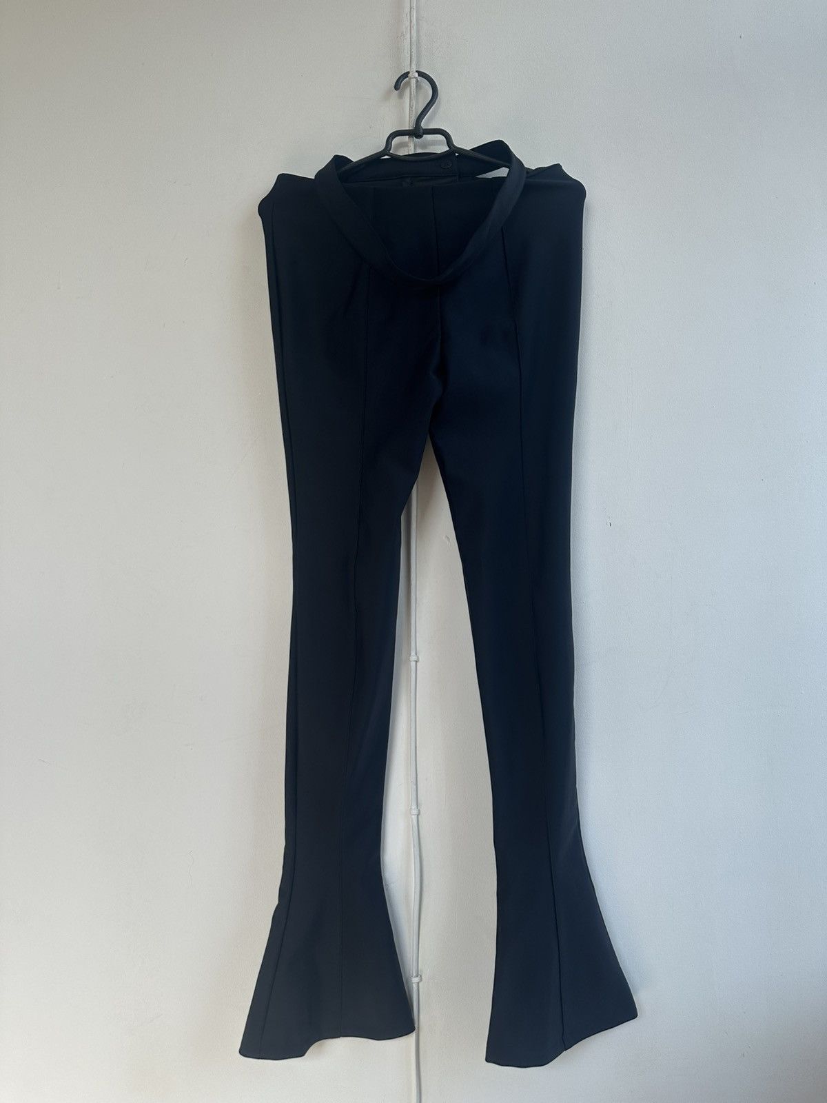 H&M × Mugler Black cut off flared pants Size 28" / US 6 / IT 42 - 13 Thumbnail