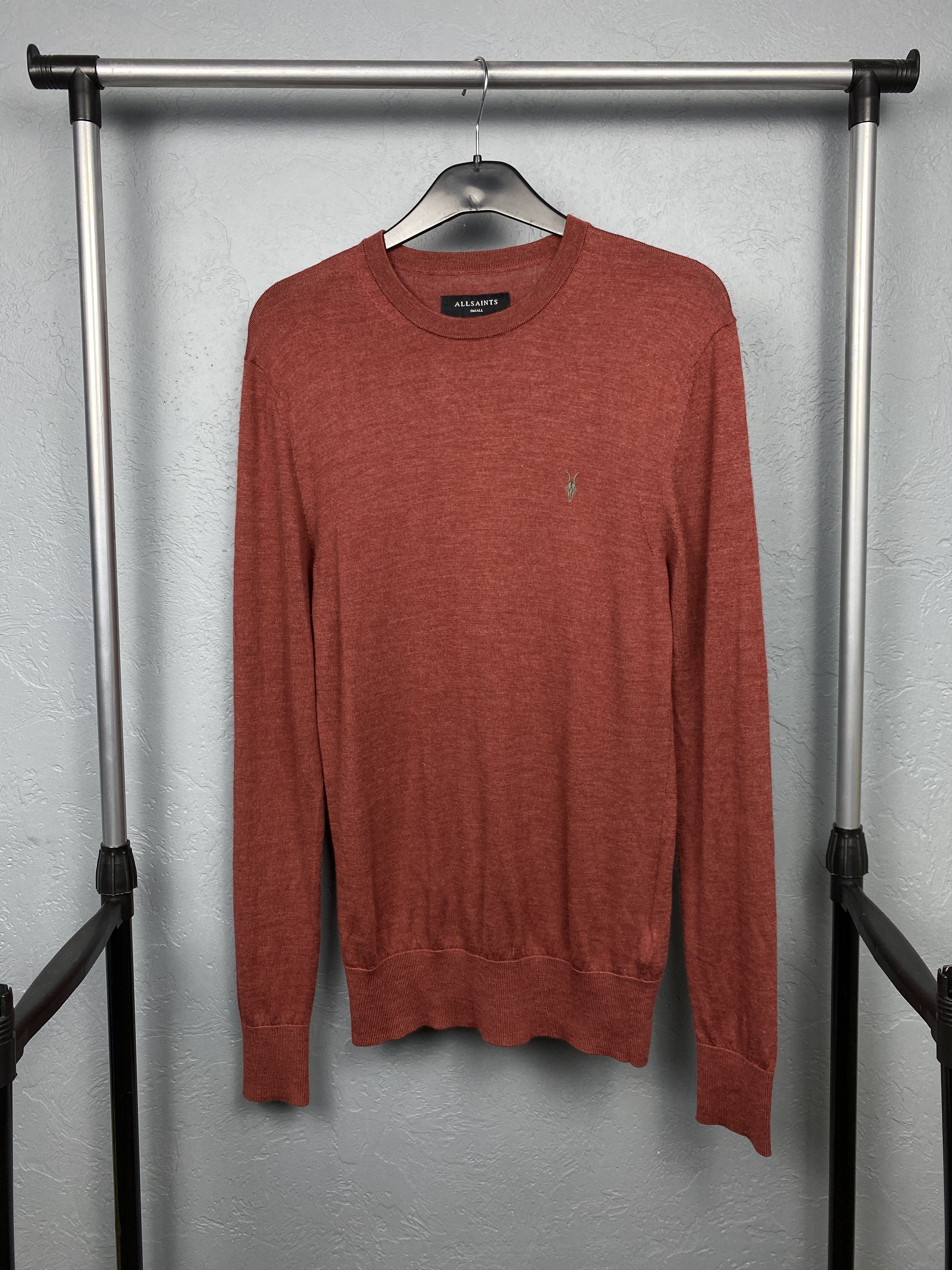 Allsaints AllSaints Mens Mode Merino Crew Neck Wool Knit Sweater Size US S / EU 44-46 / 1 - 1 Thumbnail