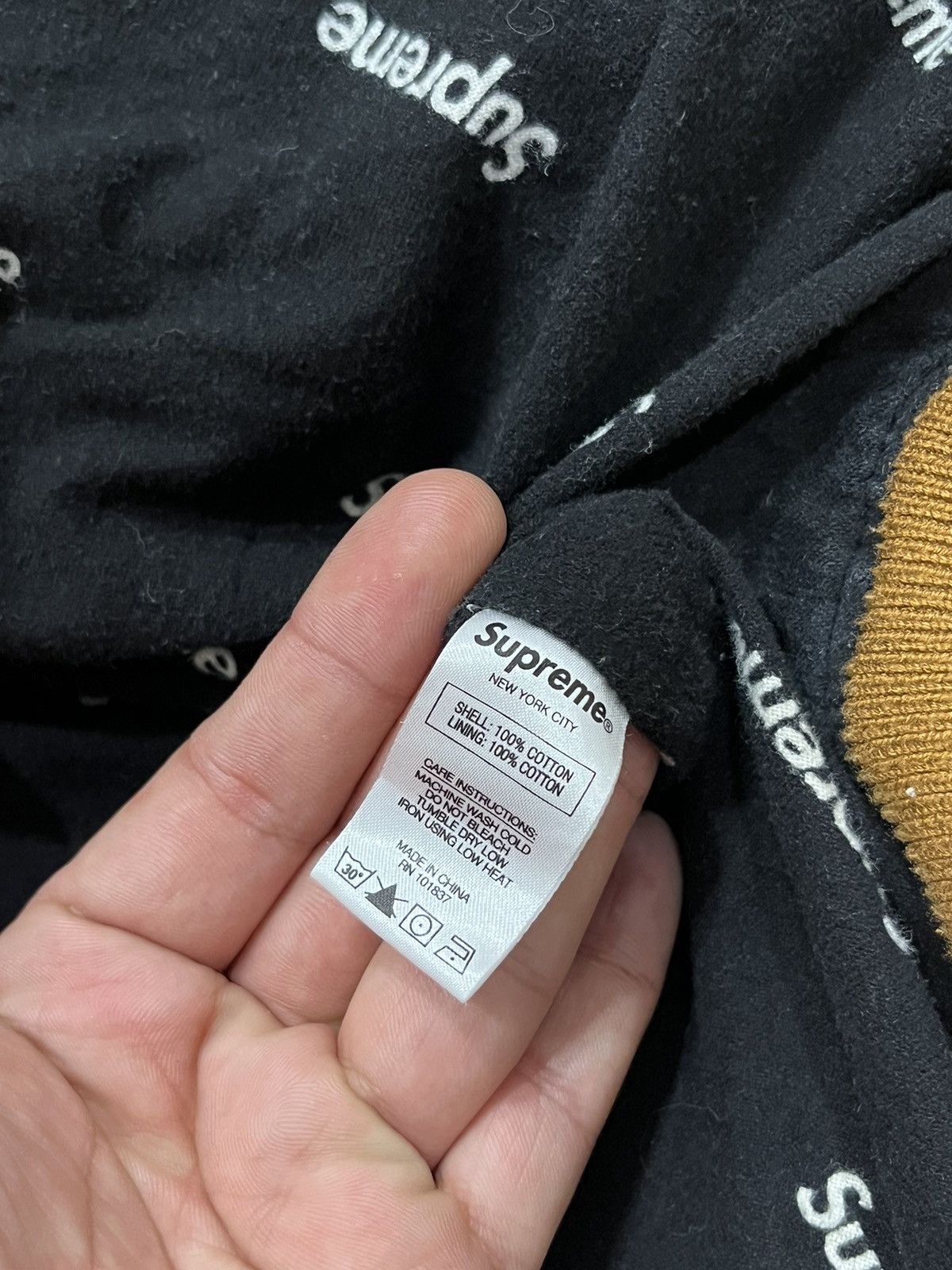 Supreme SS17 Supreme 2 Tone Hooded Work Wear Jacket Duck Brown XL Size US XL / EU 56 / 4 - 5 Thumbnail