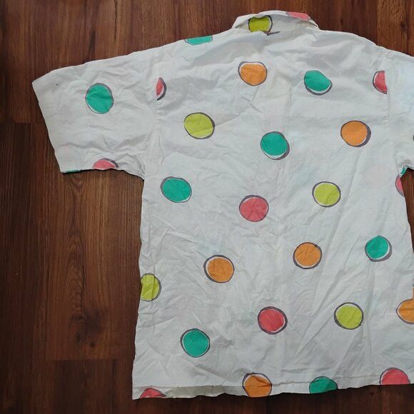 Other Vintage Kudos Dots Circles Button Shirt Short Sleeve Size US M / EU 48-50 / 2 - 6 Thumbnail